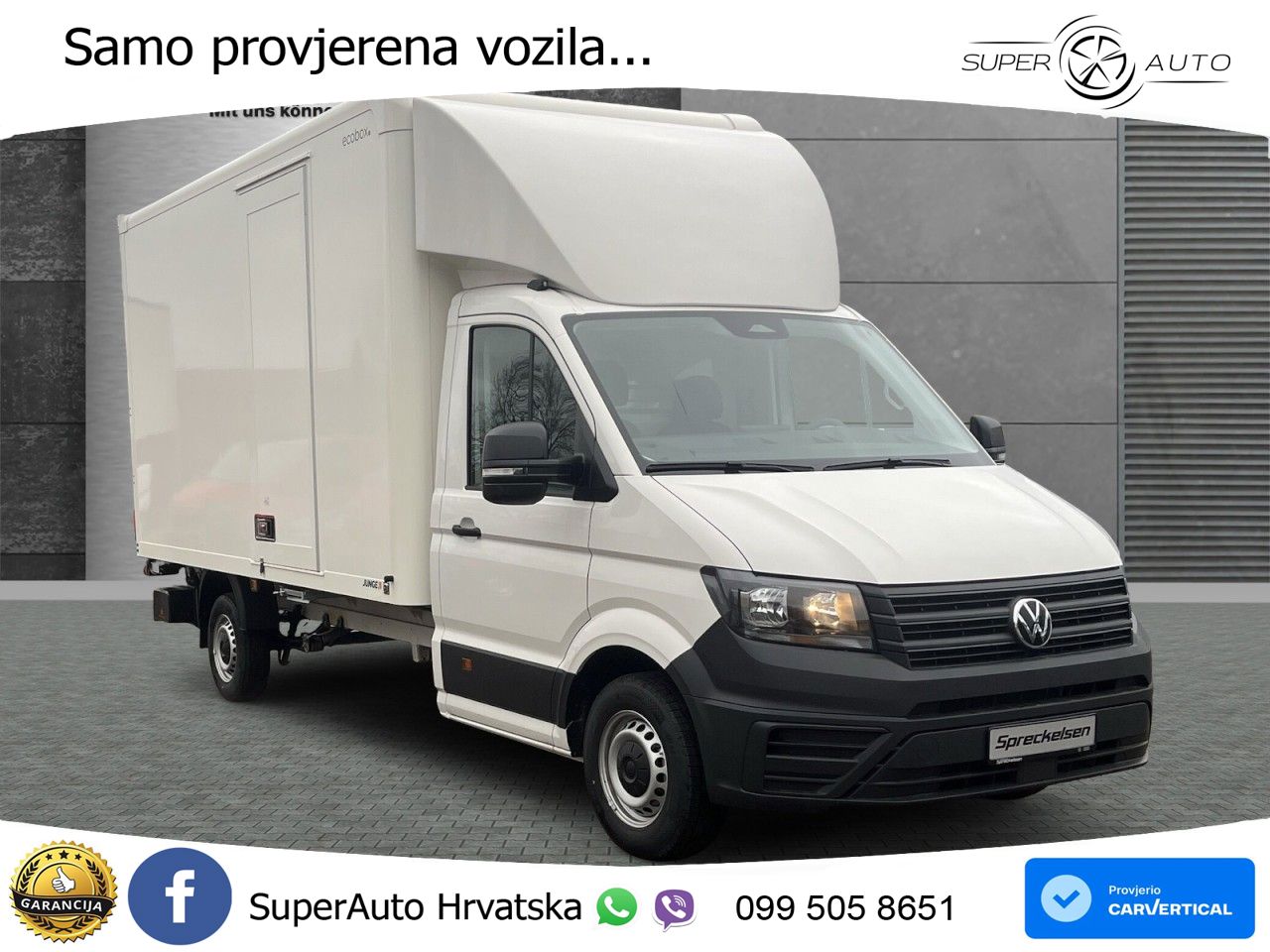 Volkswagen Crafter 35 Koffer Lang 2.0 TDI++Automatik++Kamer 140 KS