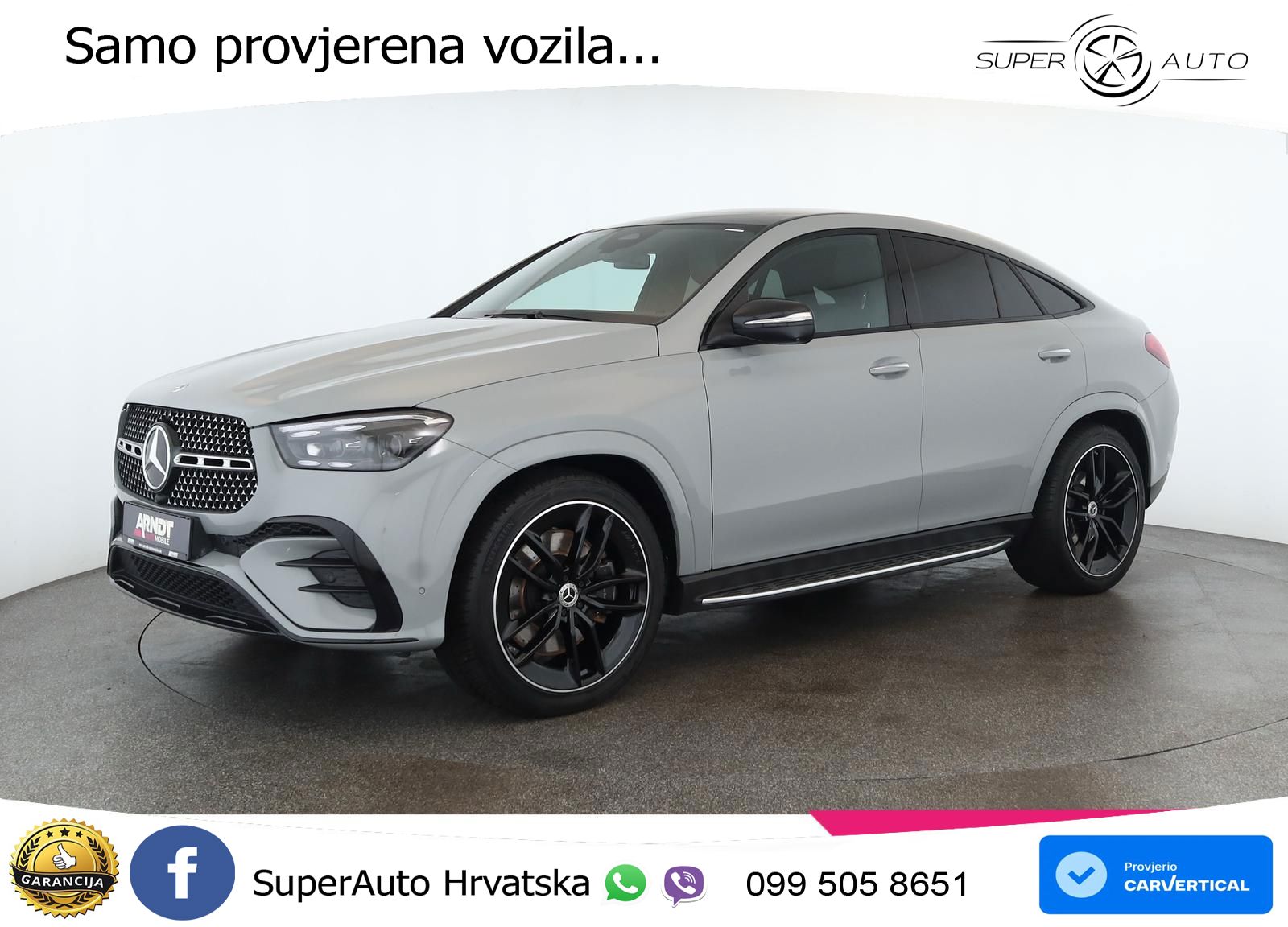 Mercedes GLE Coupe 450d (367 KS) EQ Boost 4MATIC 9G-TRONIC AMG ZRAČNI+ACC+GR SJED+KAM+PANO
