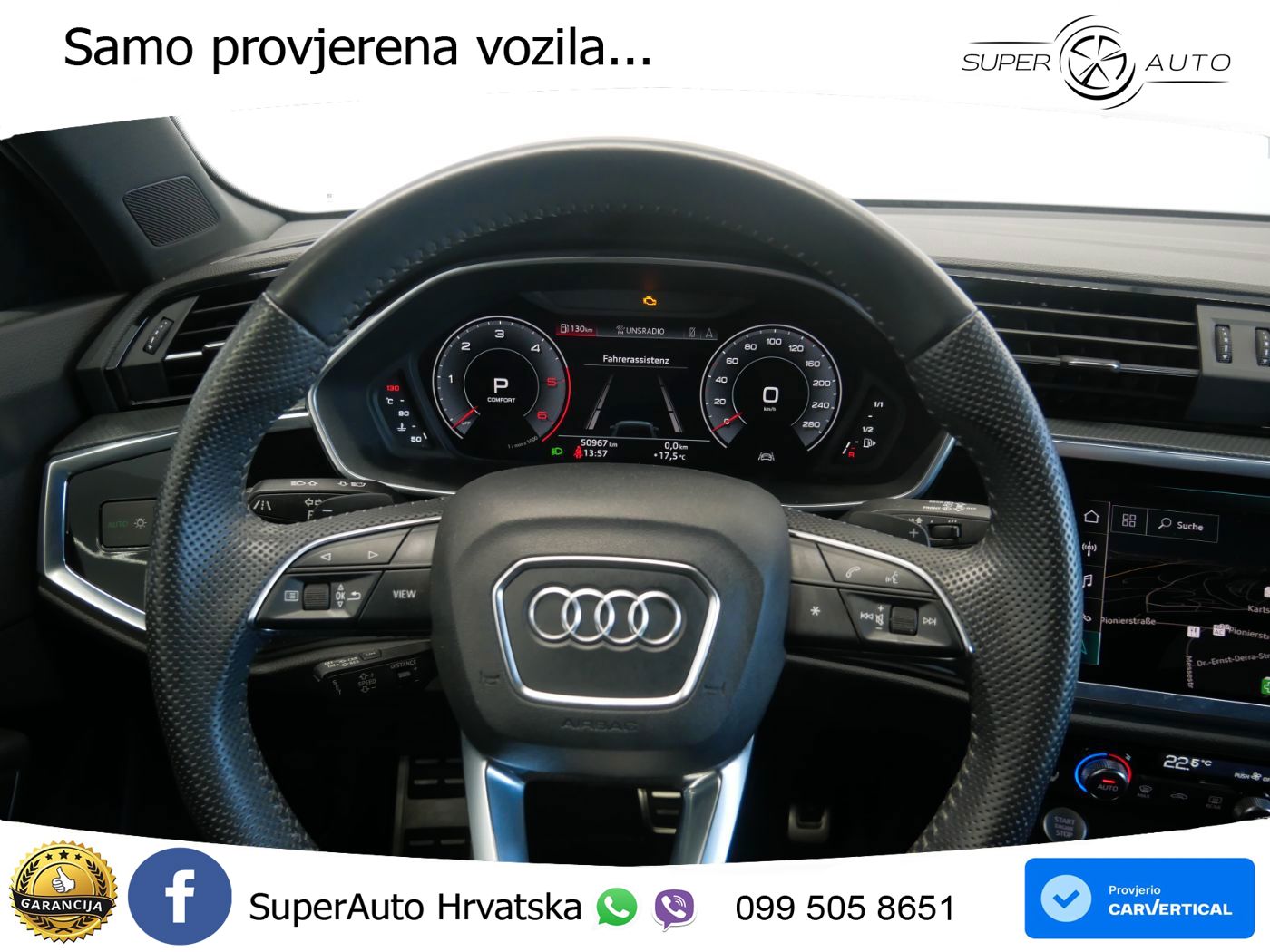Audi Q3 40 TDI (190 KS) quattro S tronic S line LED+GR SJED+ACC