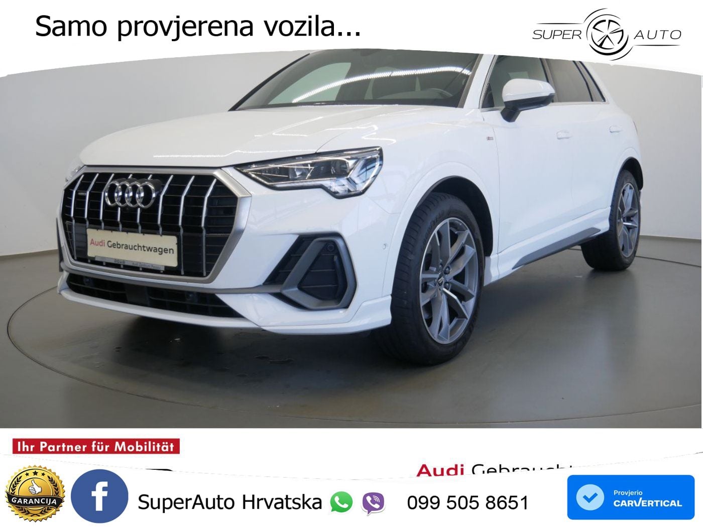 Audi Q3 40 TDI (190 KS) quattro S tronic S line LED+GR SJED+ACC