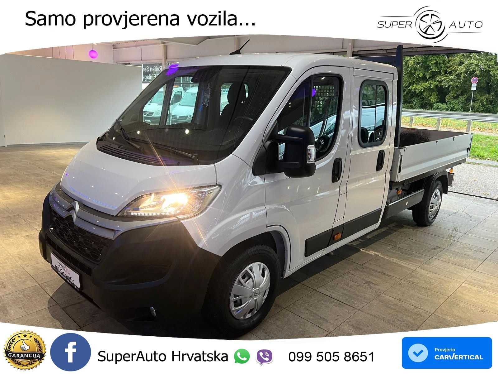 Citroën Jumper Doka Pritsche 7-Sitzer*AHK*Garantie 165 KS