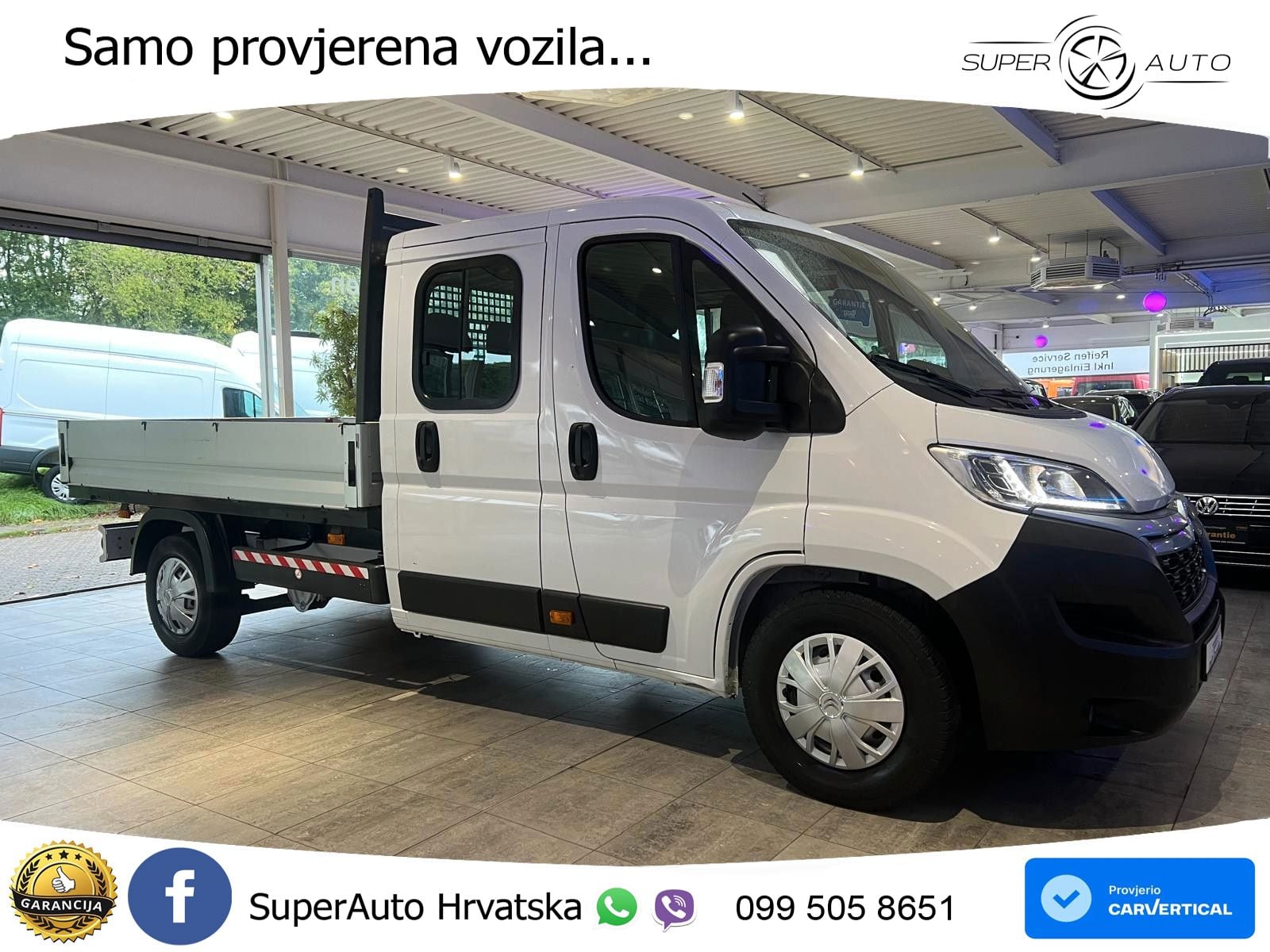 Citroën Jumper Doka Pritsche 7-Sitzer*AHK*Garantie 165 KS