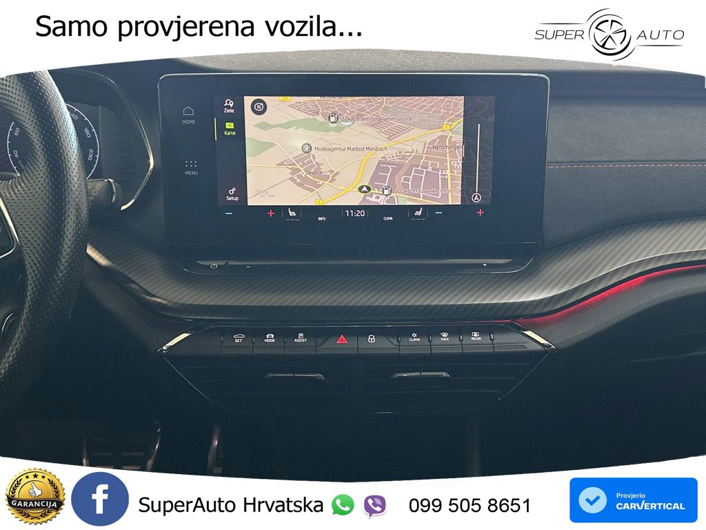 Škoda Octavia Combi RS 2.0 TDI (200 KS) DSG LED+GR SJED+ACC