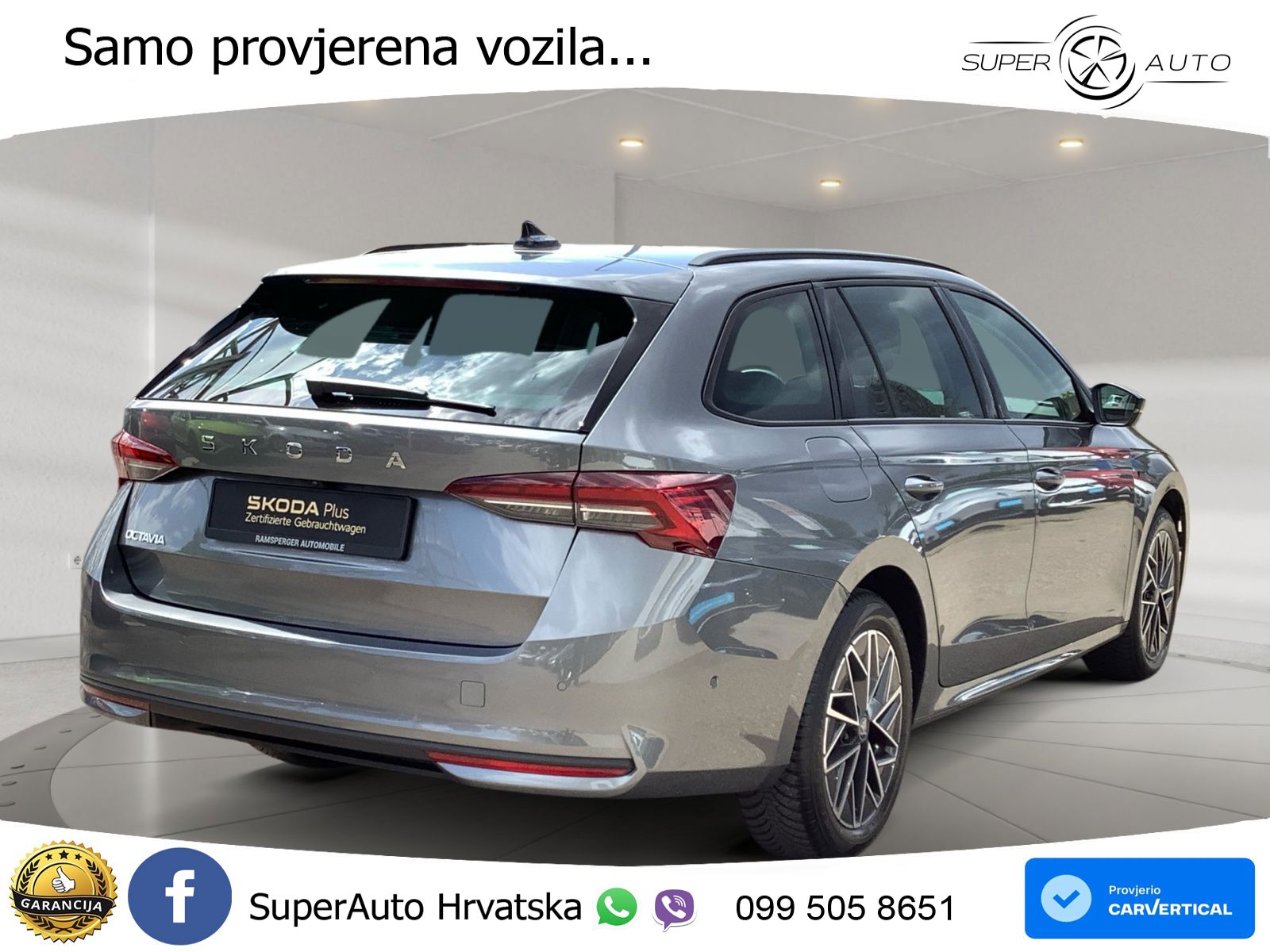 Škoda Octavia Combi 2.0 TDI (150 KS) DSG LED+GR SJED+ACC