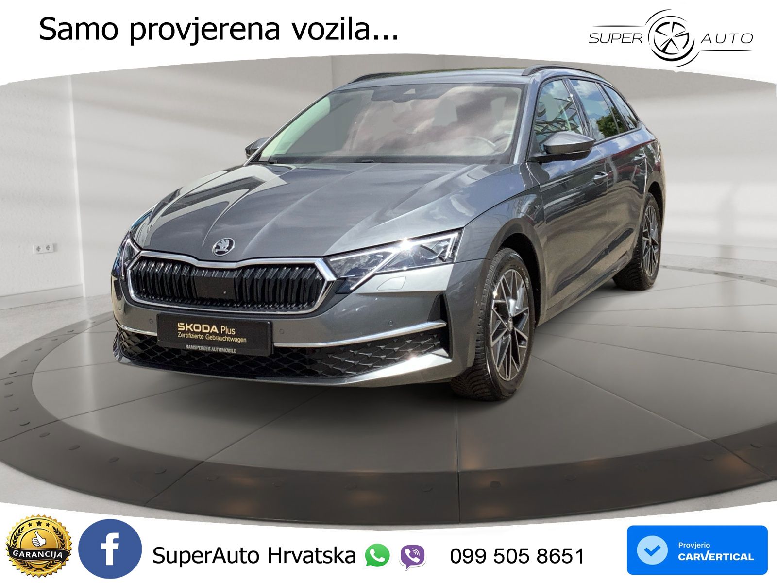 Škoda Octavia Combi 2.0 TDI (150 KS) DSG LED+GR SJED+ACC