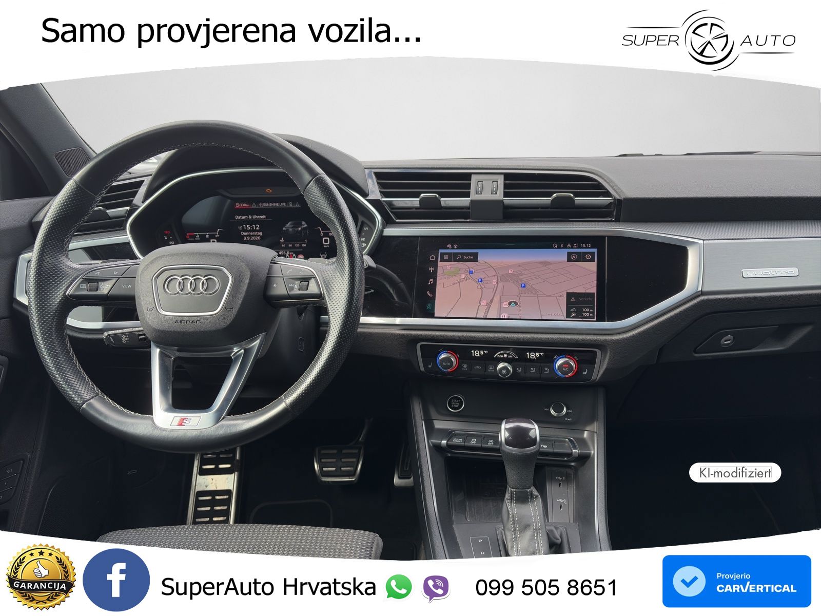 Audi Q3 Sportback 40 TDI (200 KS) quattro S tronic S line MATRIX+GR SJED+KAM