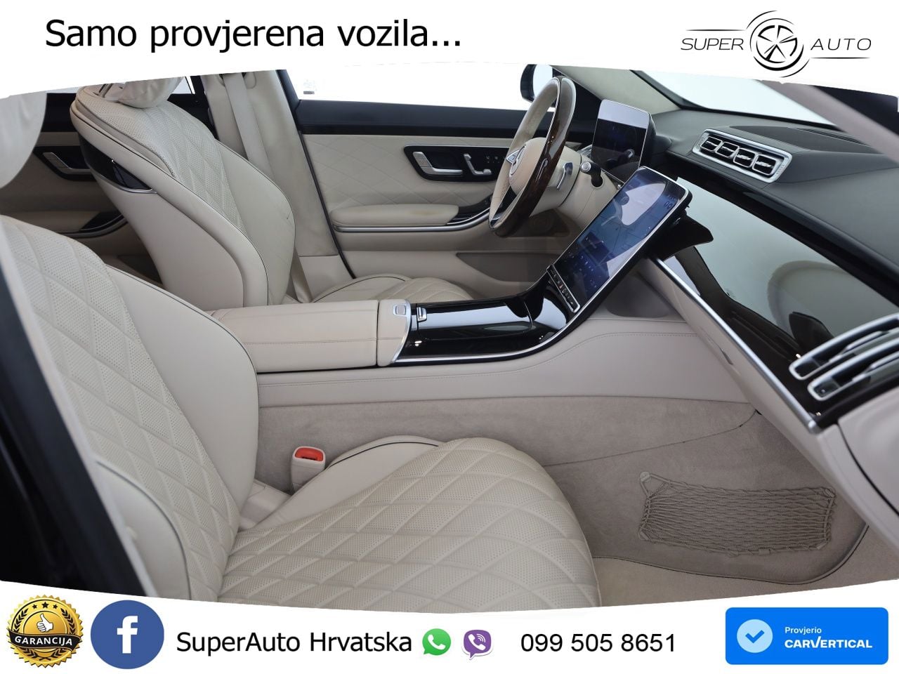 Mercedes S 580 V8 (503 KS) EQ Boost 4MATIC 9G-TRONIC ZRAČNI+ACC+GR SJED+KAM+PANO