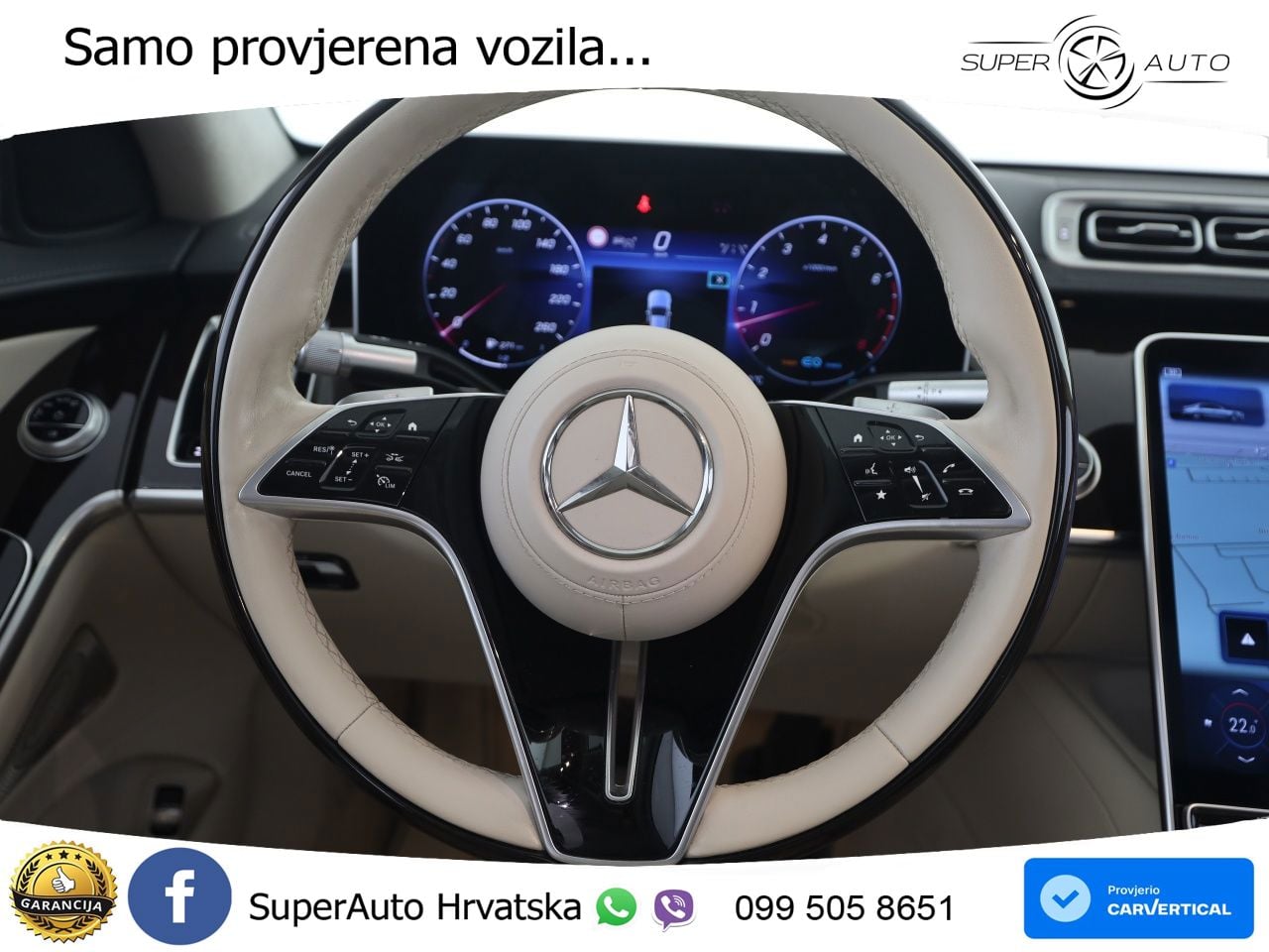 Mercedes S 580 V8 (503 KS) EQ Boost 4MATIC 9G-TRONIC ZRAČNI+ACC+GR SJED+KAM+PANO