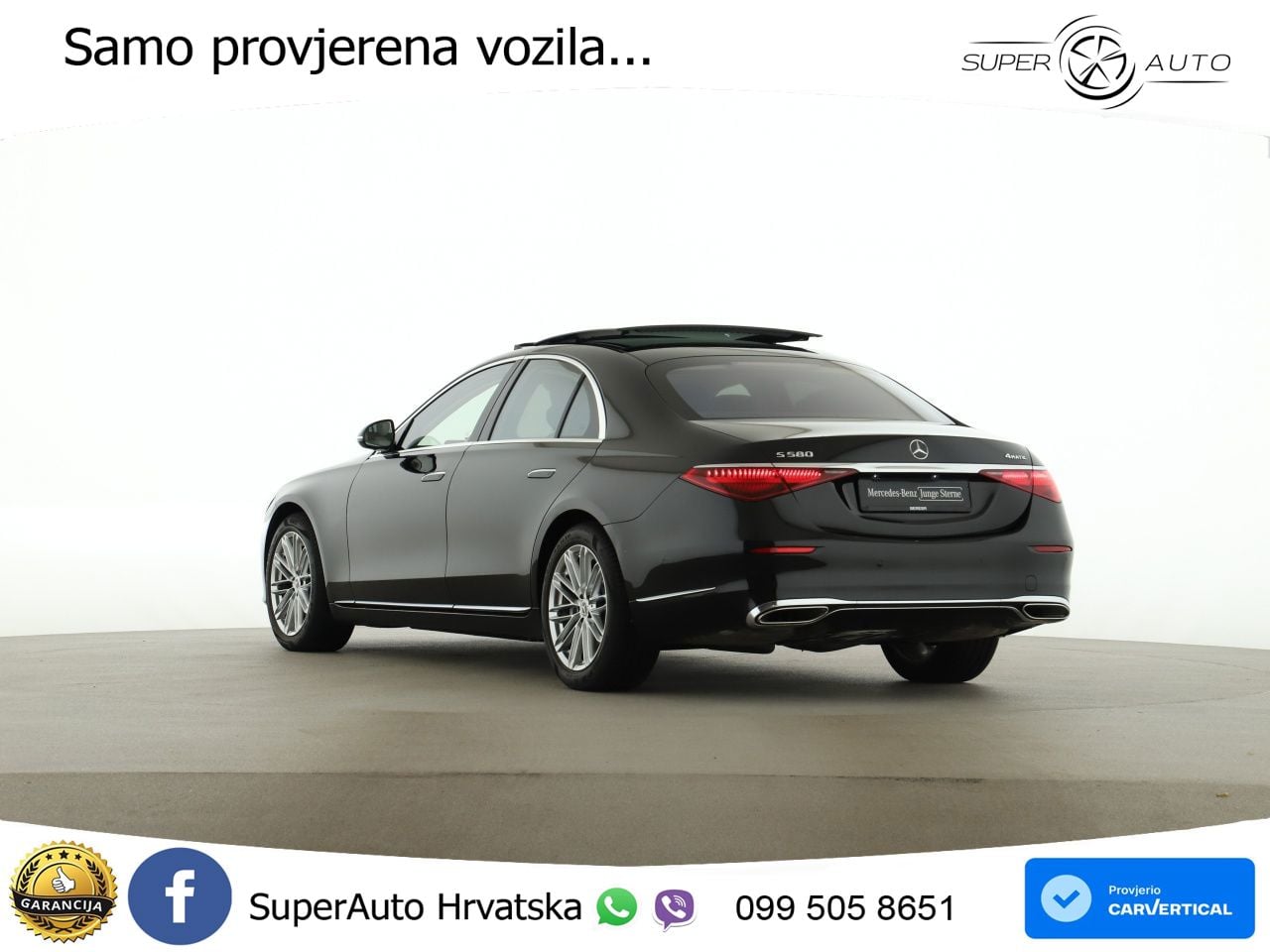 Mercedes S 580 V8 (503 KS) EQ Boost 4MATIC 9G-TRONIC ZRAČNI+ACC+GR SJED+KAM+PANO