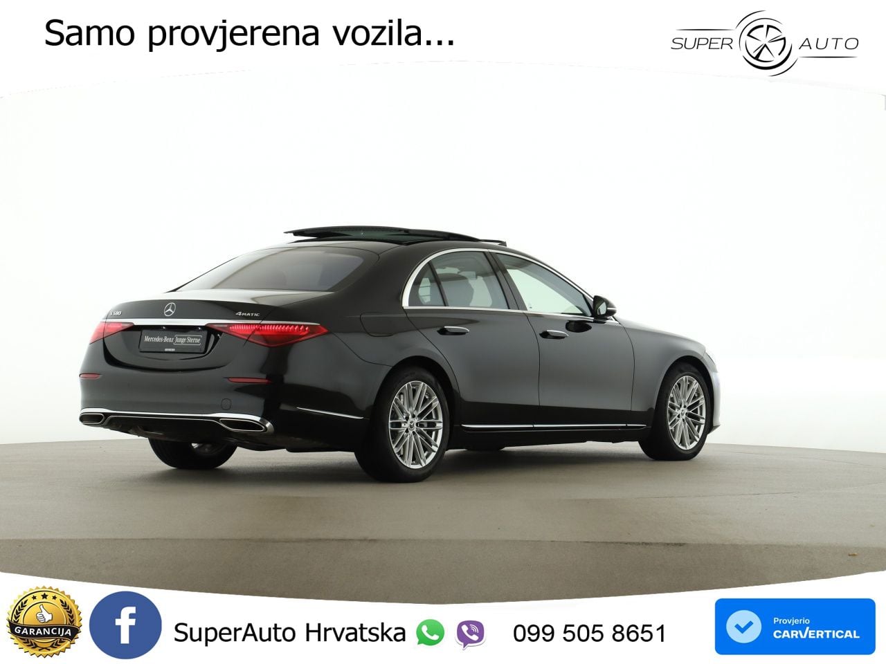 Mercedes S 580 V8 (503 KS) EQ Boost 4MATIC 9G-TRONIC ZRAČNI+ACC+GR SJED+KAM+PANO