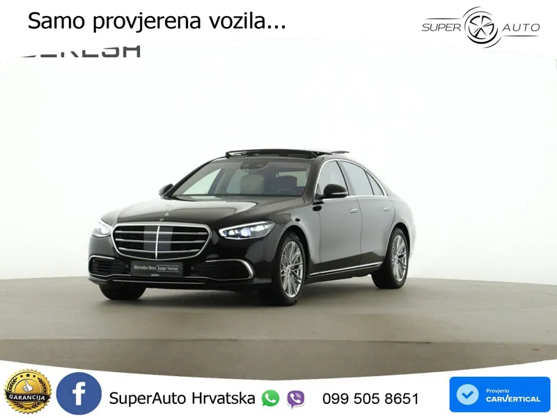 Mercedes S 580 V8 (503 KS) EQ Boost 4MATIC 9G-TRONIC ZRAČNI+ACC+GR SJED+KAM+PANO