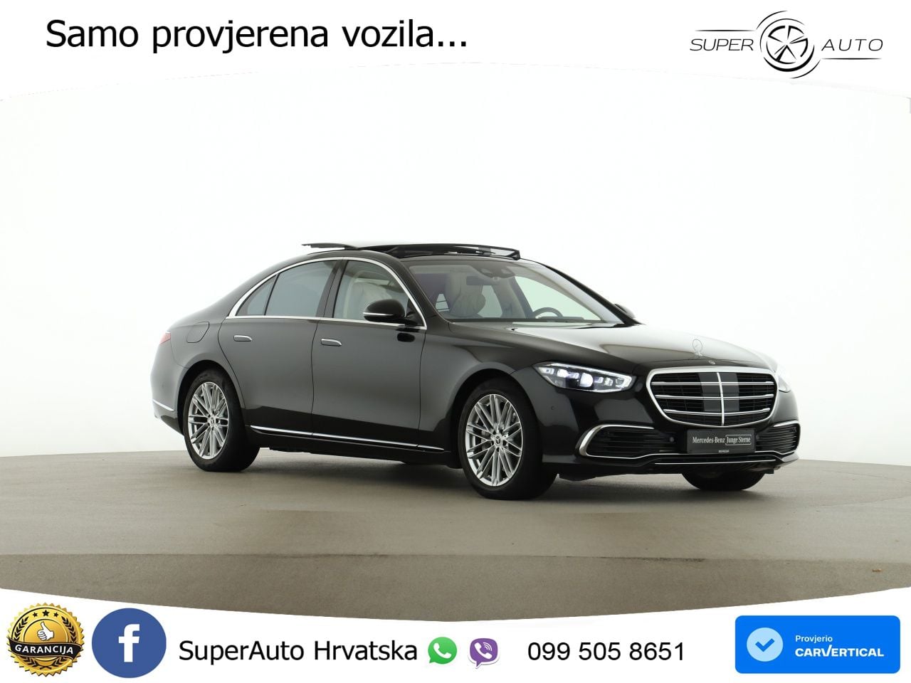 Mercedes S 580 V8 (503 KS) EQ Boost 4MATIC 9G-TRONIC ZRAČNI+ACC+GR SJED+KAM+PANO