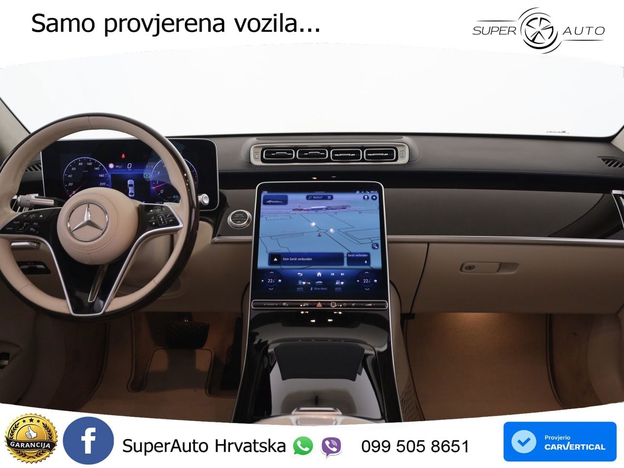 Mercedes S 580 V8 (503 KS) EQ Boost 4MATIC 9G-TRONIC ZRAČNI+ACC+GR SJED+KAM+PANO
