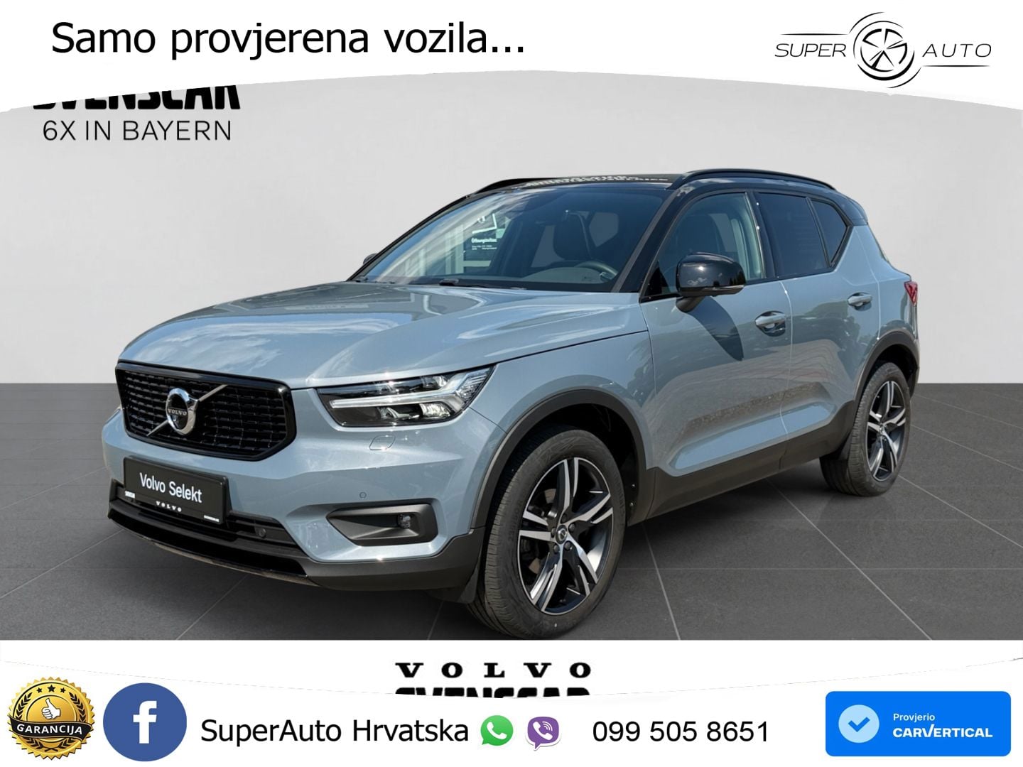 Volvo XC40 2.0 B3 163 KS Automatic ACC+GR SJED+360+PANO