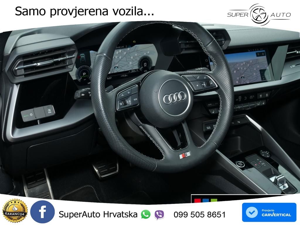 Audi A3 40 TFSIe (204 KS) S tronic S line LED+GR SJED+ACC