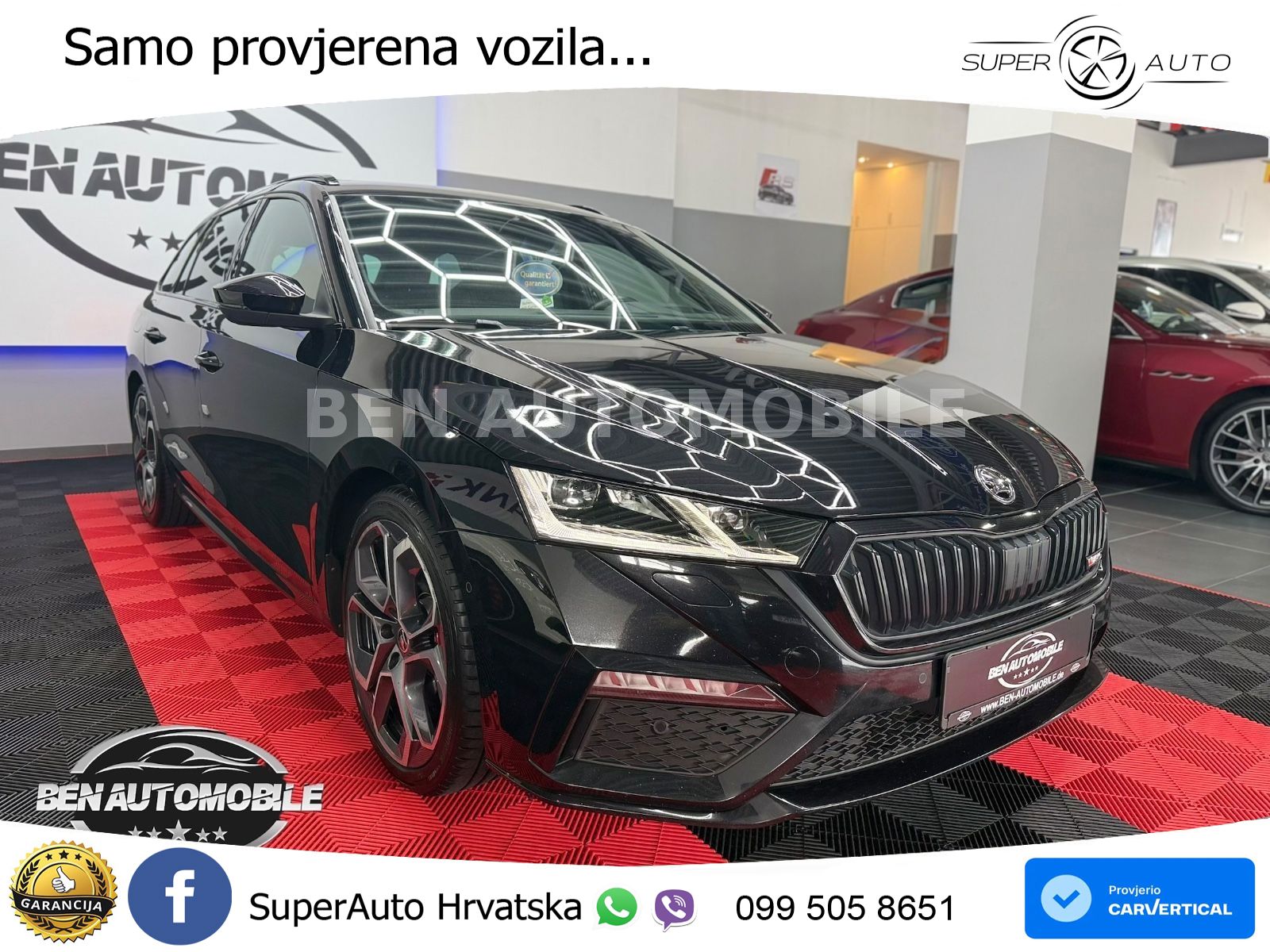 Škoda Octavia Combi RS 2.0 TDI (200 KS) 4x4 DSG LED+GR SJED+ACC