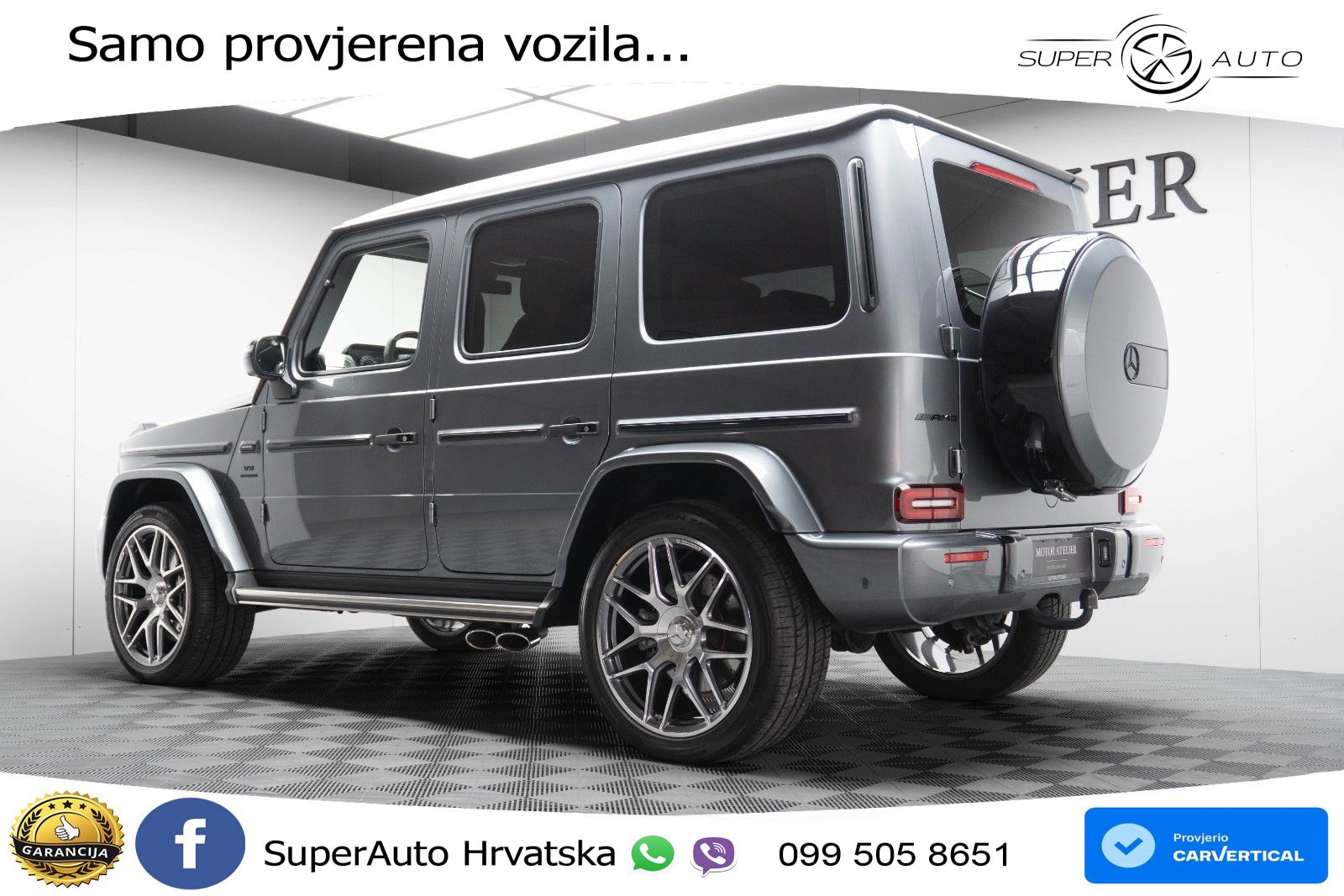 Mercedes AMG G 63 Long V8 (585 KS) 4MATIC 9G-TRONIC AMG SPEEDSHIFT PLUS Superior LED+GR SJED+ACC