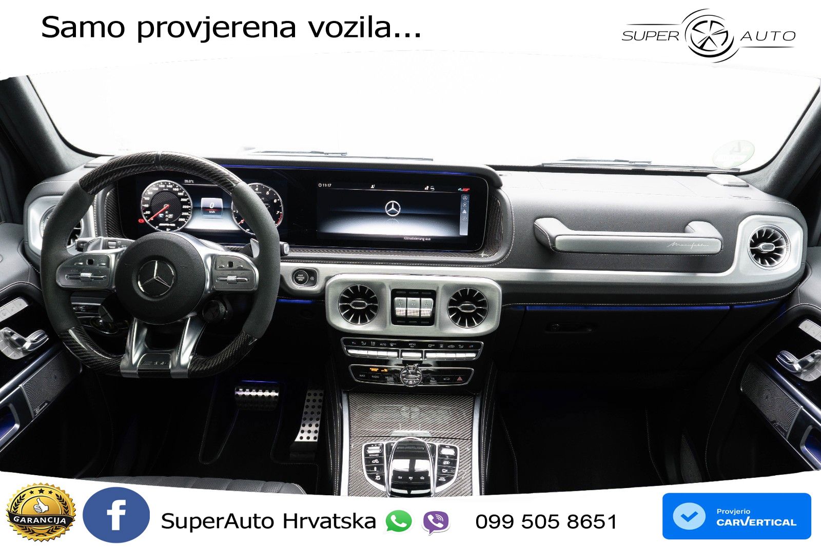 Mercedes AMG G 63 Long V8 (585 KS) 4MATIC 9G-TRONIC AMG SPEEDSHIFT PLUS Superior LED+GR SJED+ACC