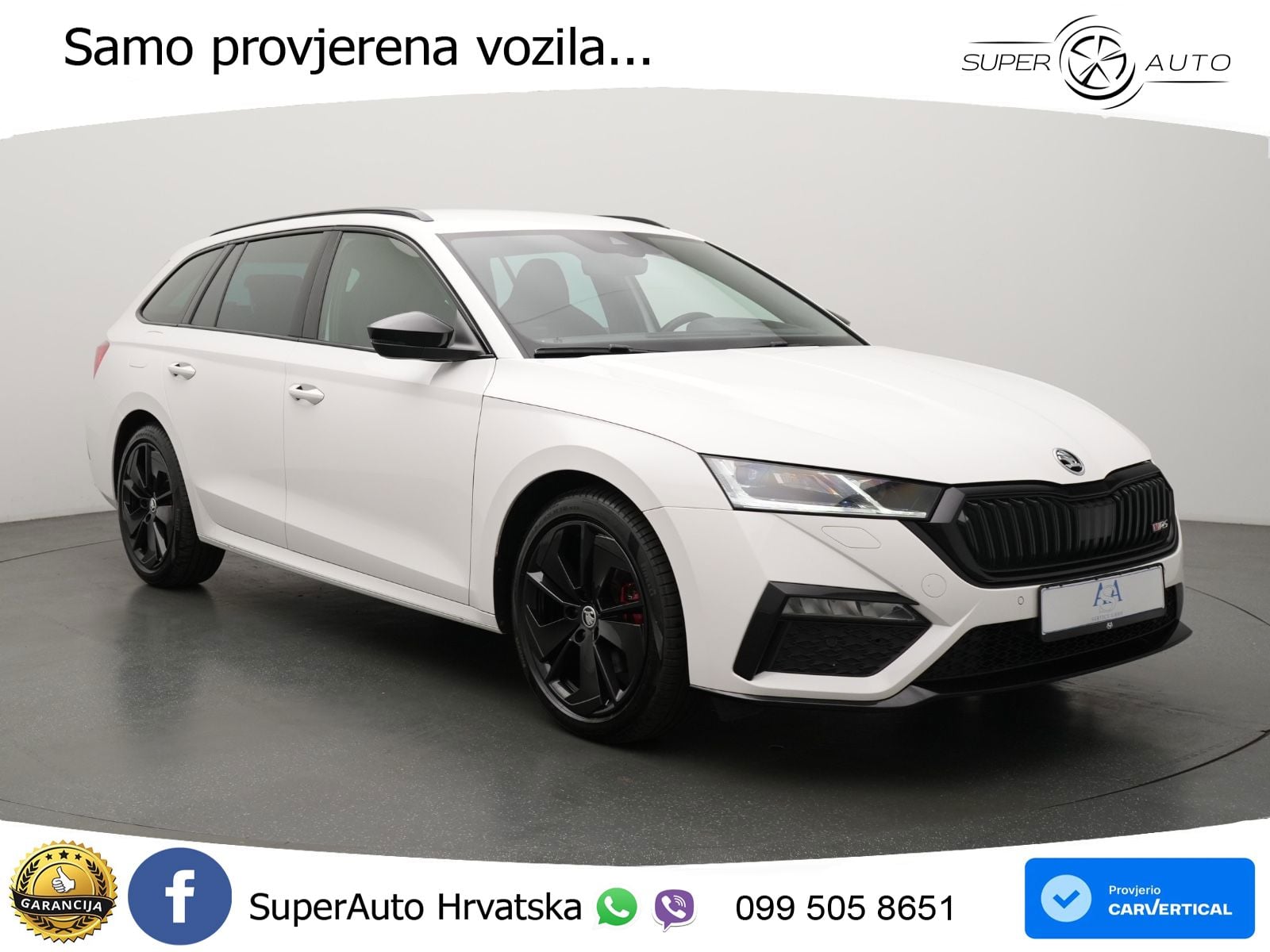 Škoda Octavia Combi RS 2.0 TDI (200 KS) 4x4 DSG LED+GR SJED+ACC