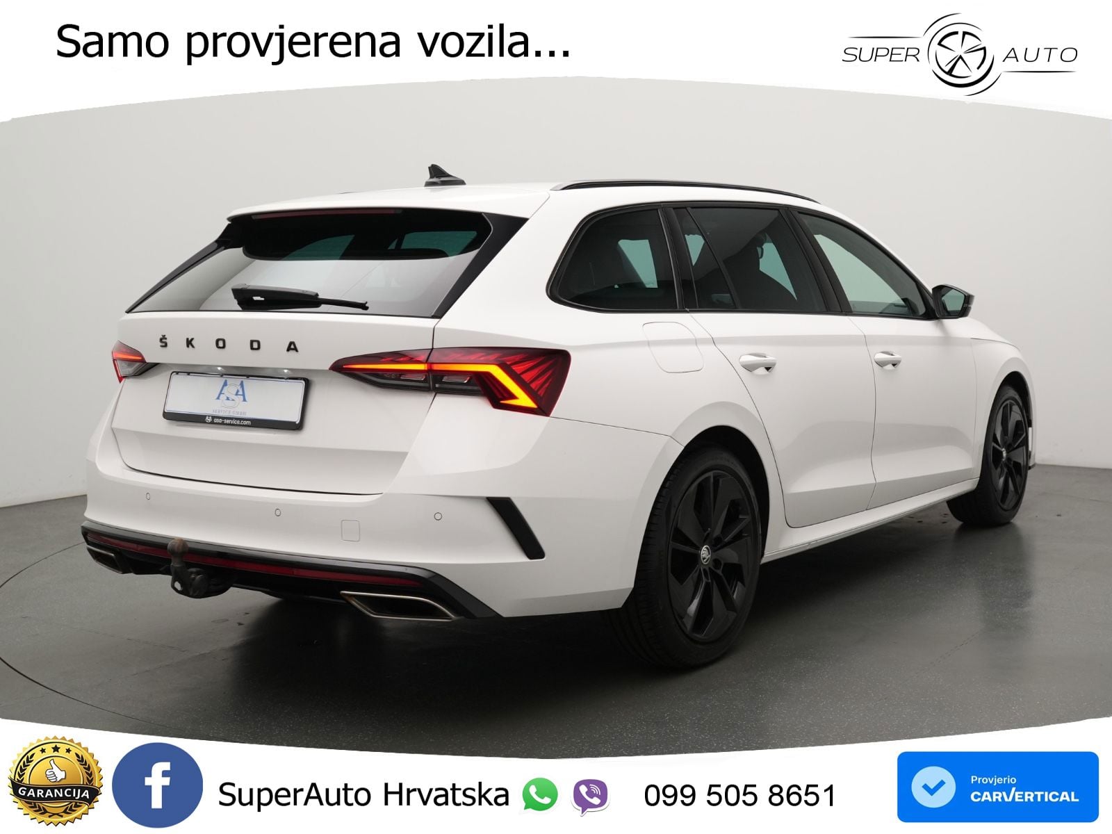 Škoda Octavia Combi RS 2.0 TDI (200 KS) 4x4 DSG LED+GR SJED+ACC