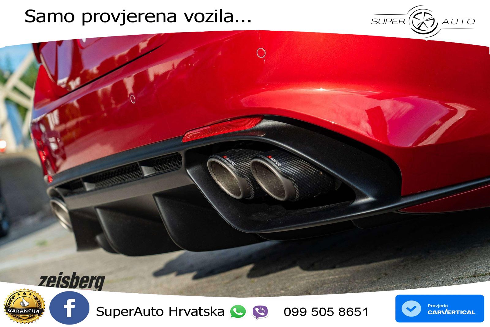 Alfa Romeo Giulia Quadrifoglio 2.9 V6 Bi-Turbo (520 KS) Automatic