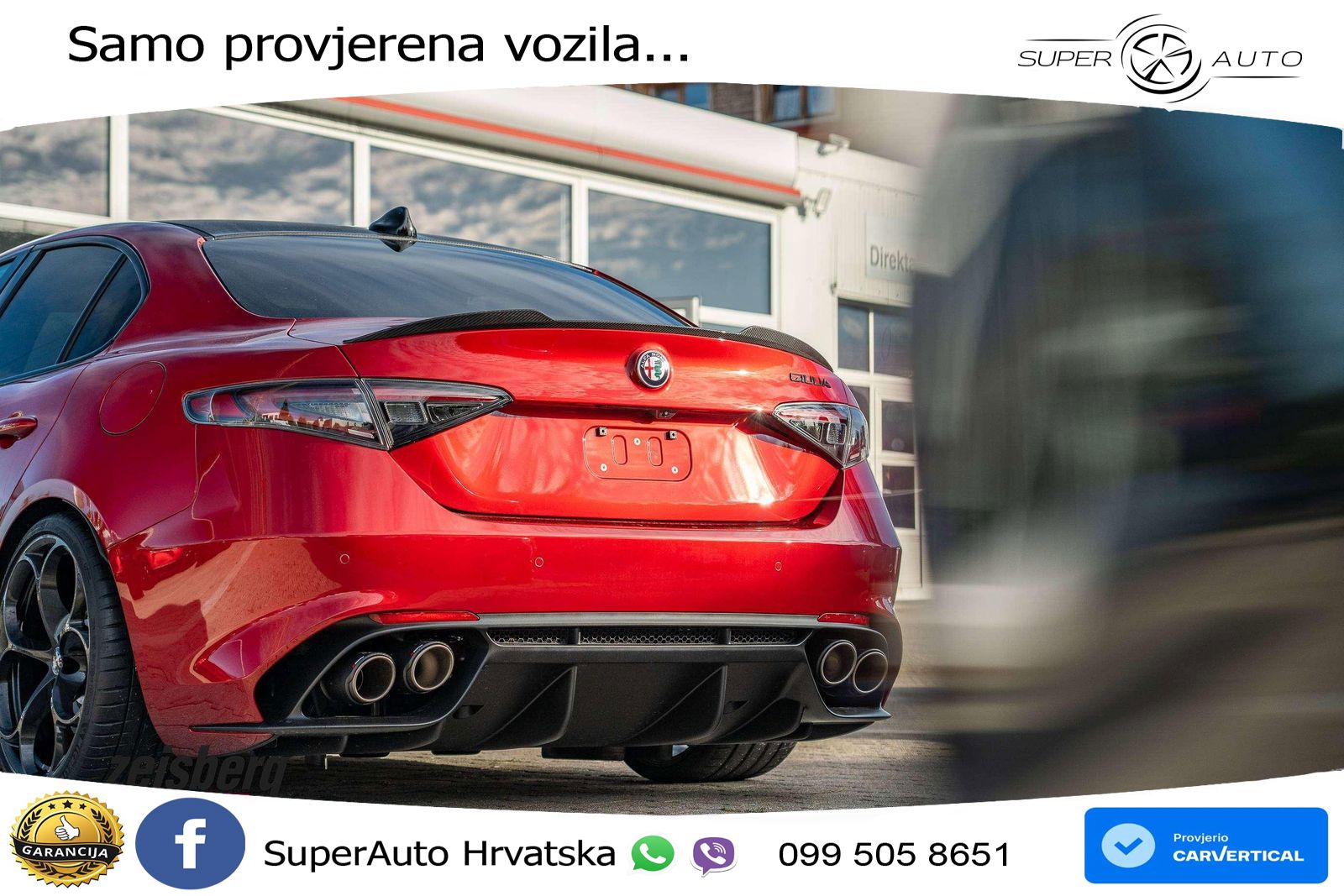 Alfa Romeo Giulia Quadrifoglio 2.9 V6 Bi-Turbo (520 KS) Automatic