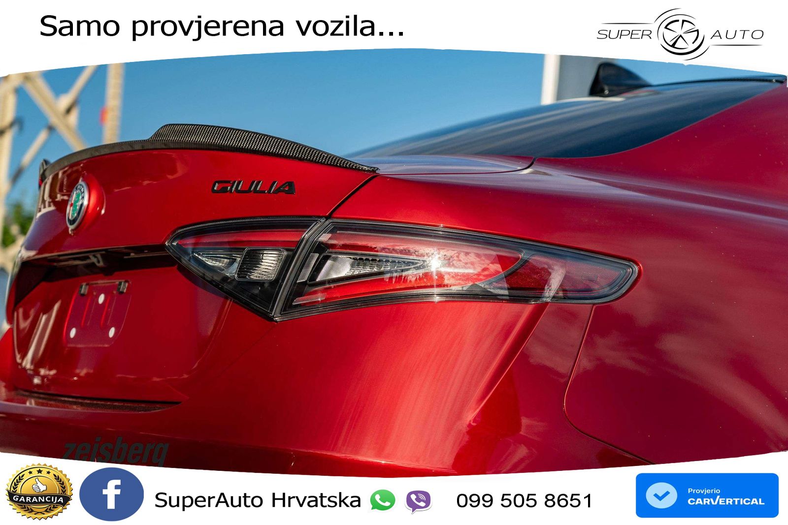Alfa Romeo Giulia Quadrifoglio 2.9 V6 Bi-Turbo (520 KS) Automatic