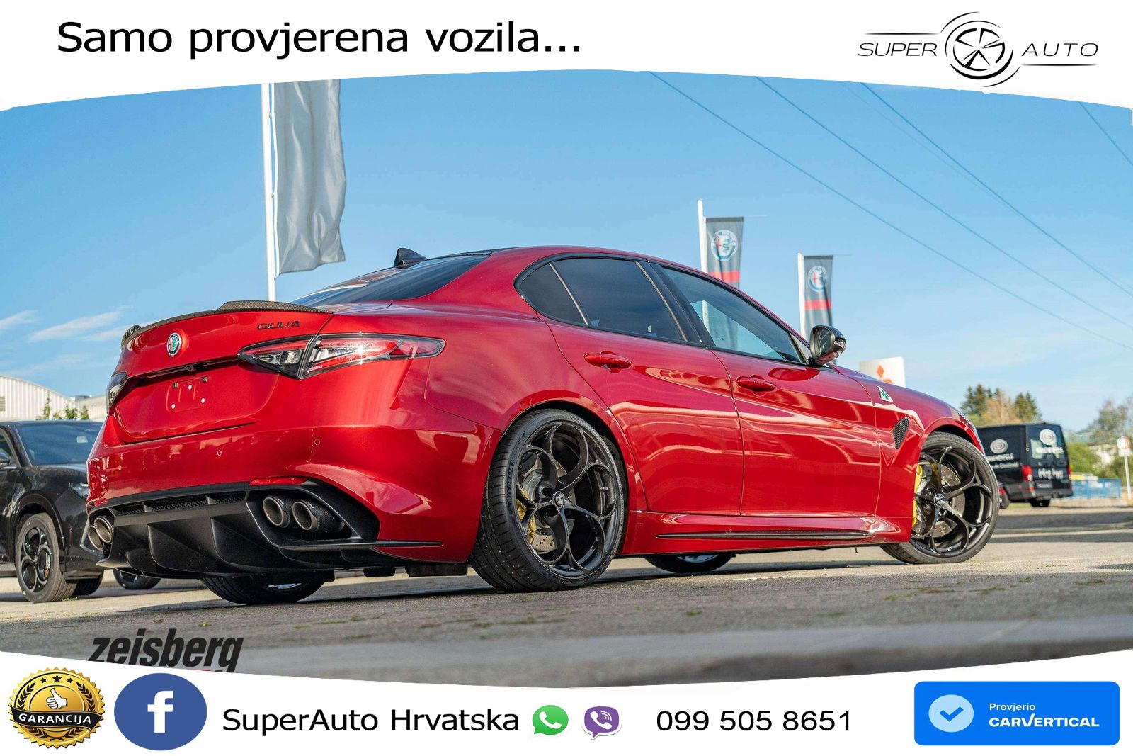 Alfa Romeo Giulia Quadrifoglio 2.9 V6 Bi-Turbo (520 KS) Automatic