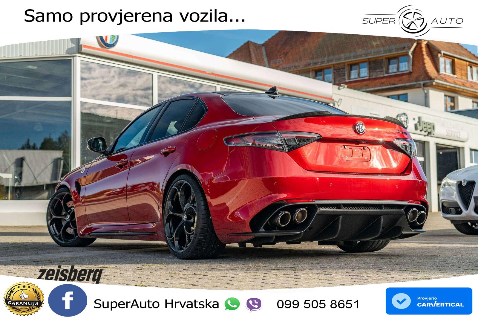 Alfa Romeo Giulia Quadrifoglio 2.9 V6 Bi-Turbo (520 KS) Automatic