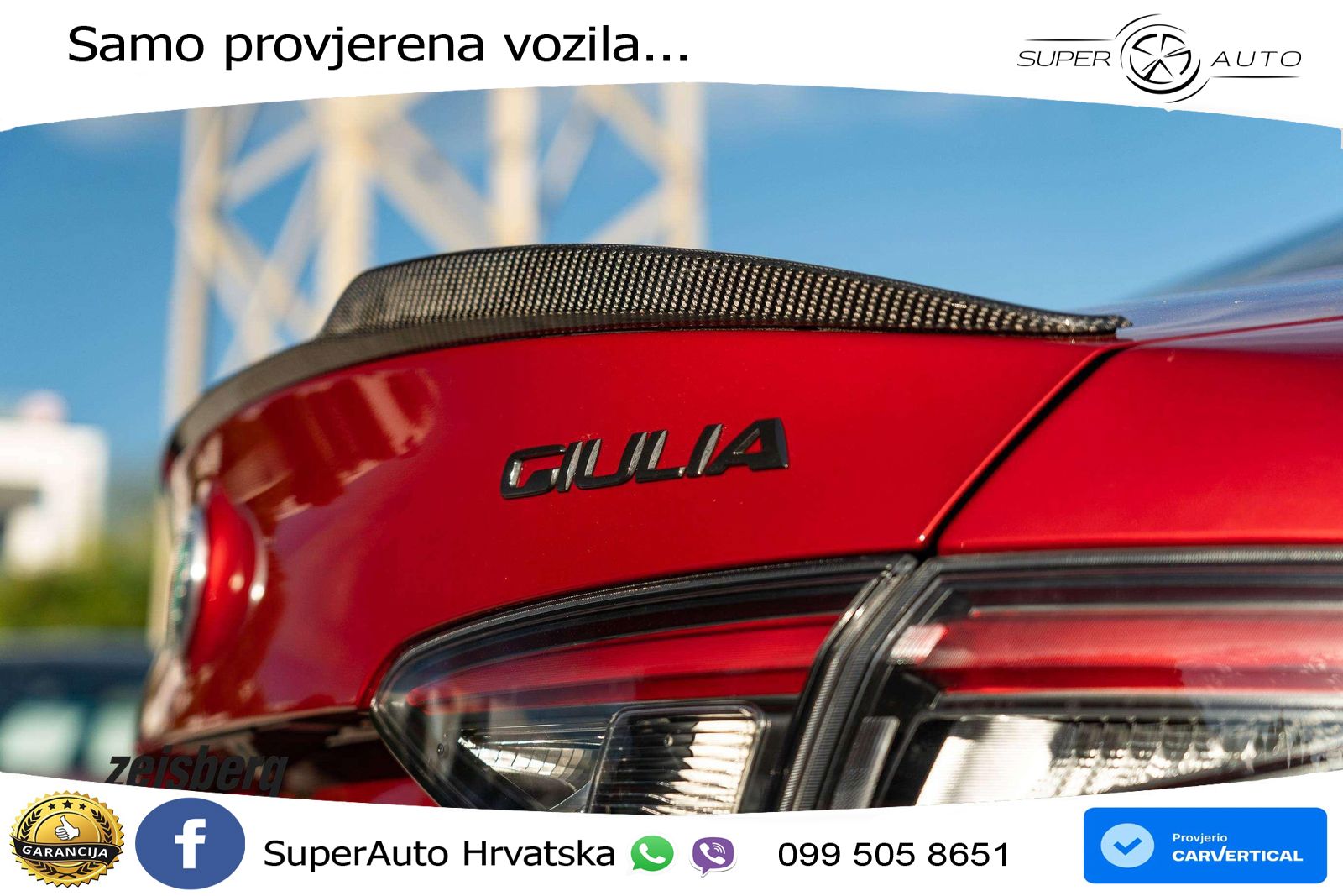 Alfa Romeo Giulia Quadrifoglio 2.9 V6 Bi-Turbo (520 KS) Automatic