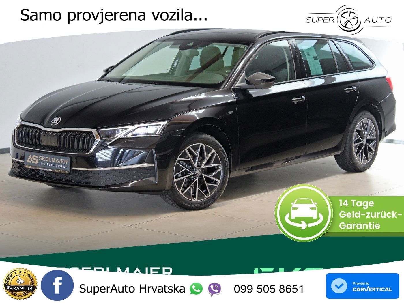 Škoda Octavia Combi 2.0 TDI (150 KS) DSG LED+GR SJED+ACC