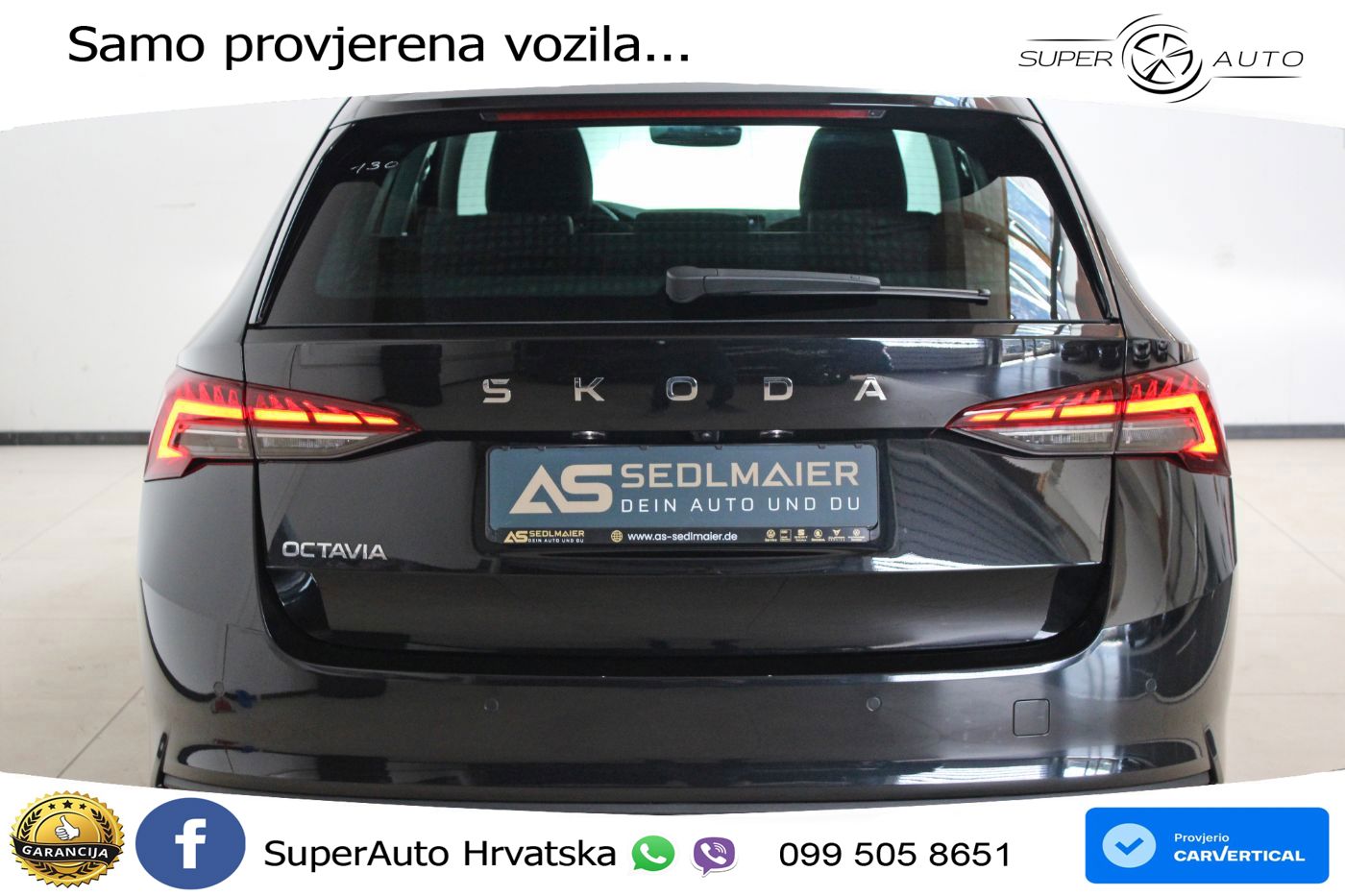 Škoda Octavia Combi 2.0 TDI (150 KS) DSG LED+GR SJED+ACC