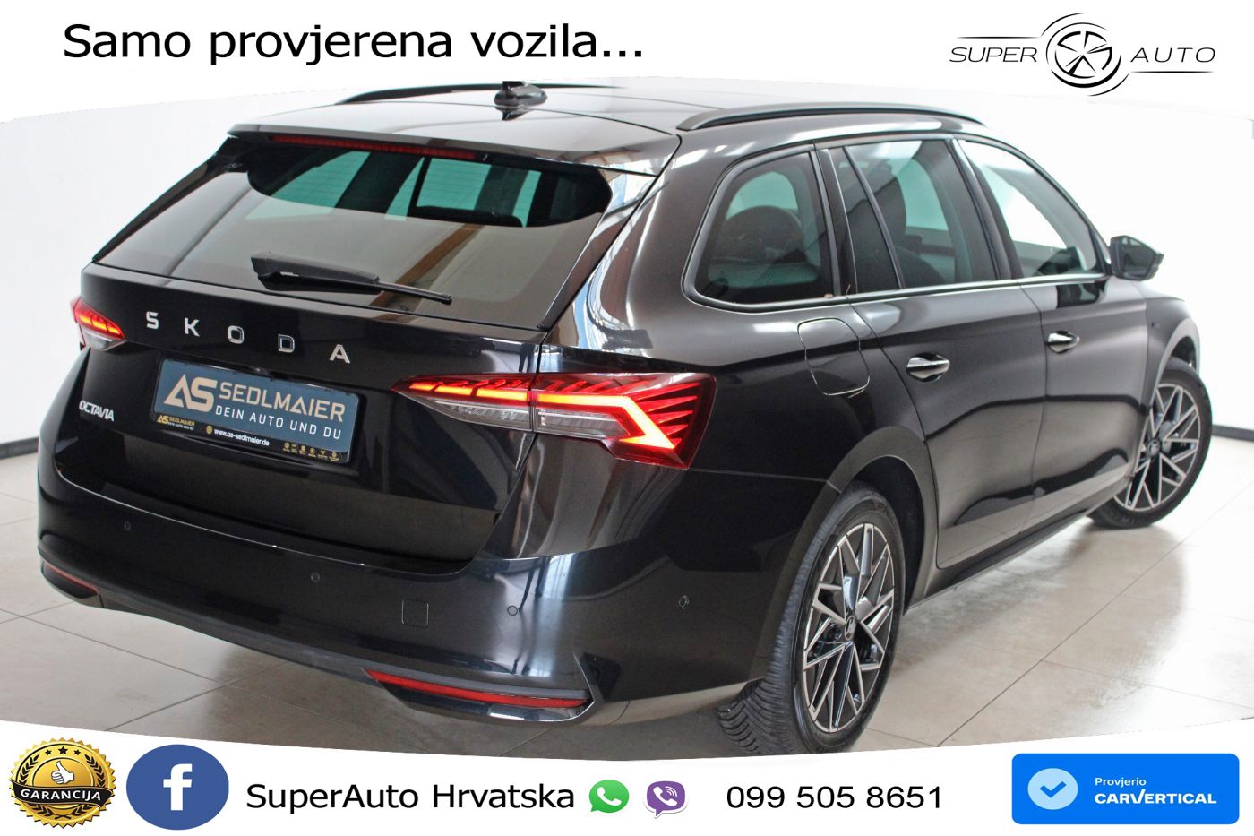 Škoda Octavia Combi 2.0 TDI (150 KS) DSG LED+GR SJED+ACC
