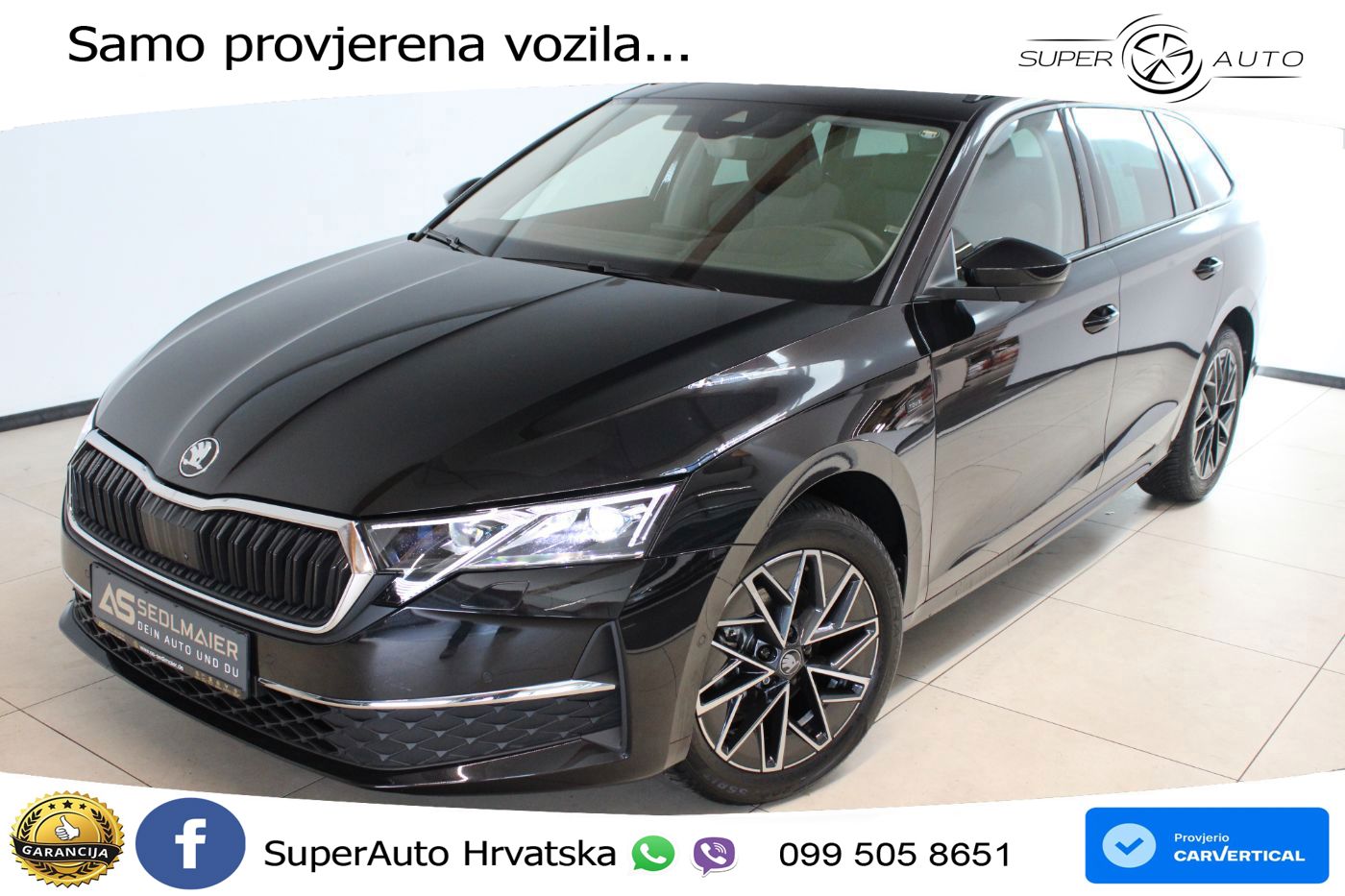 Škoda Octavia Combi 2.0 TDI (150 KS) DSG LED+GR SJED+ACC