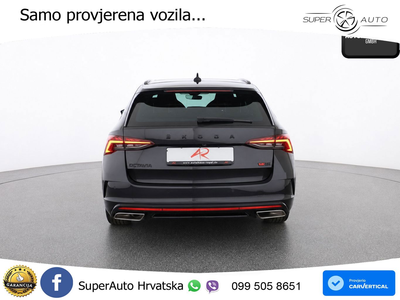Škoda Octavia Combi RS 2.0 TDI (200 KS) DSG LED+GR SJED+ACC