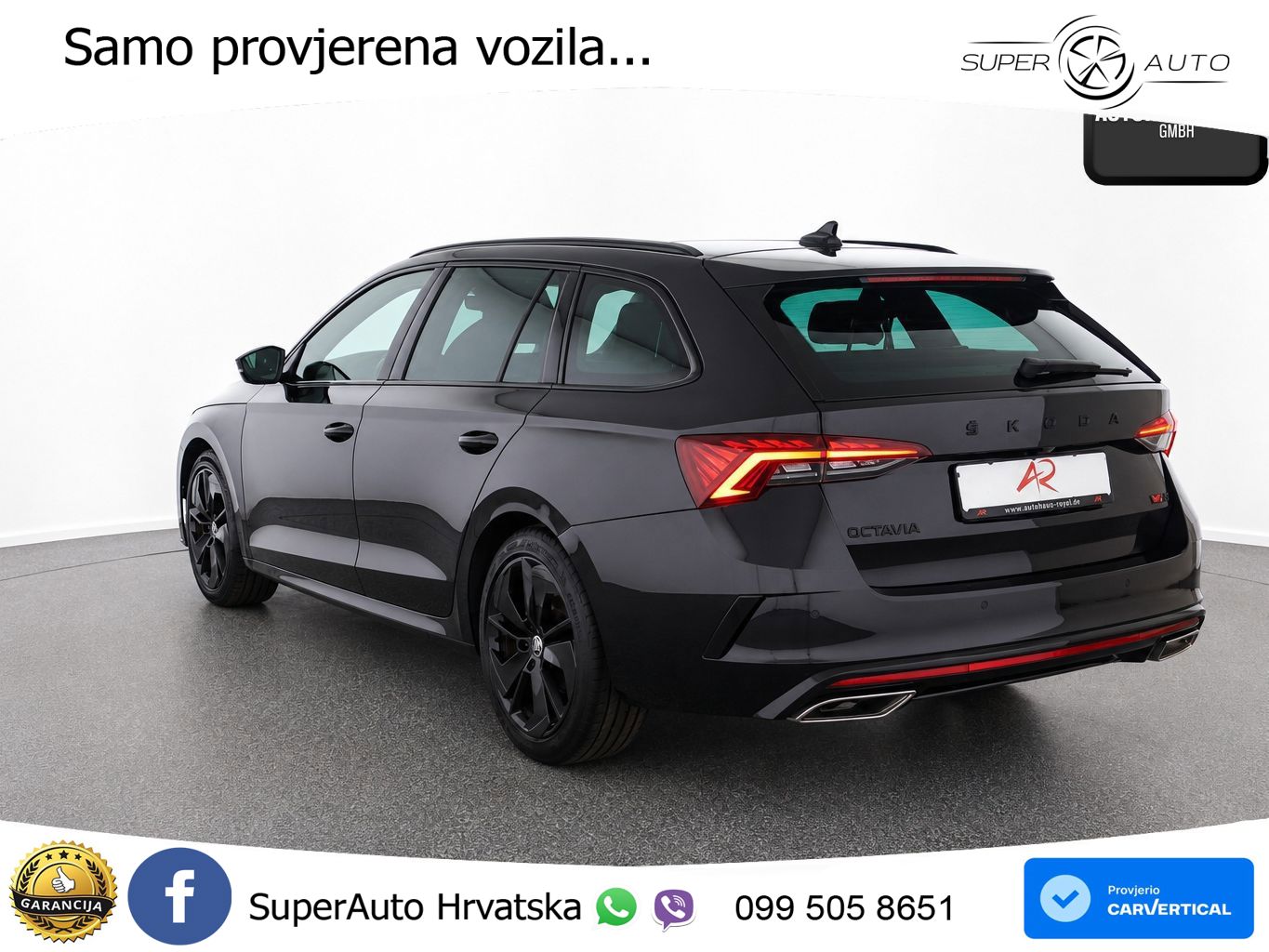 Škoda Octavia Combi RS 2.0 TDI (200 KS) DSG LED+GR SJED+ACC