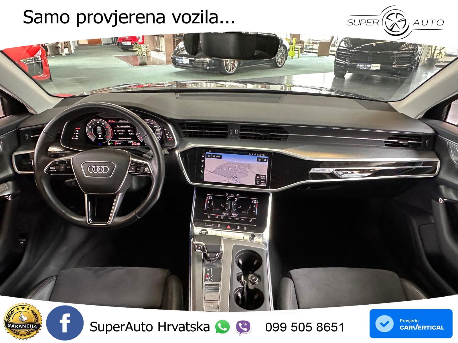 Audi A6 55 TFSI V6 (340 KS) quattro S tronic S line ZRAČNI+ACC+GR SJED+KAM