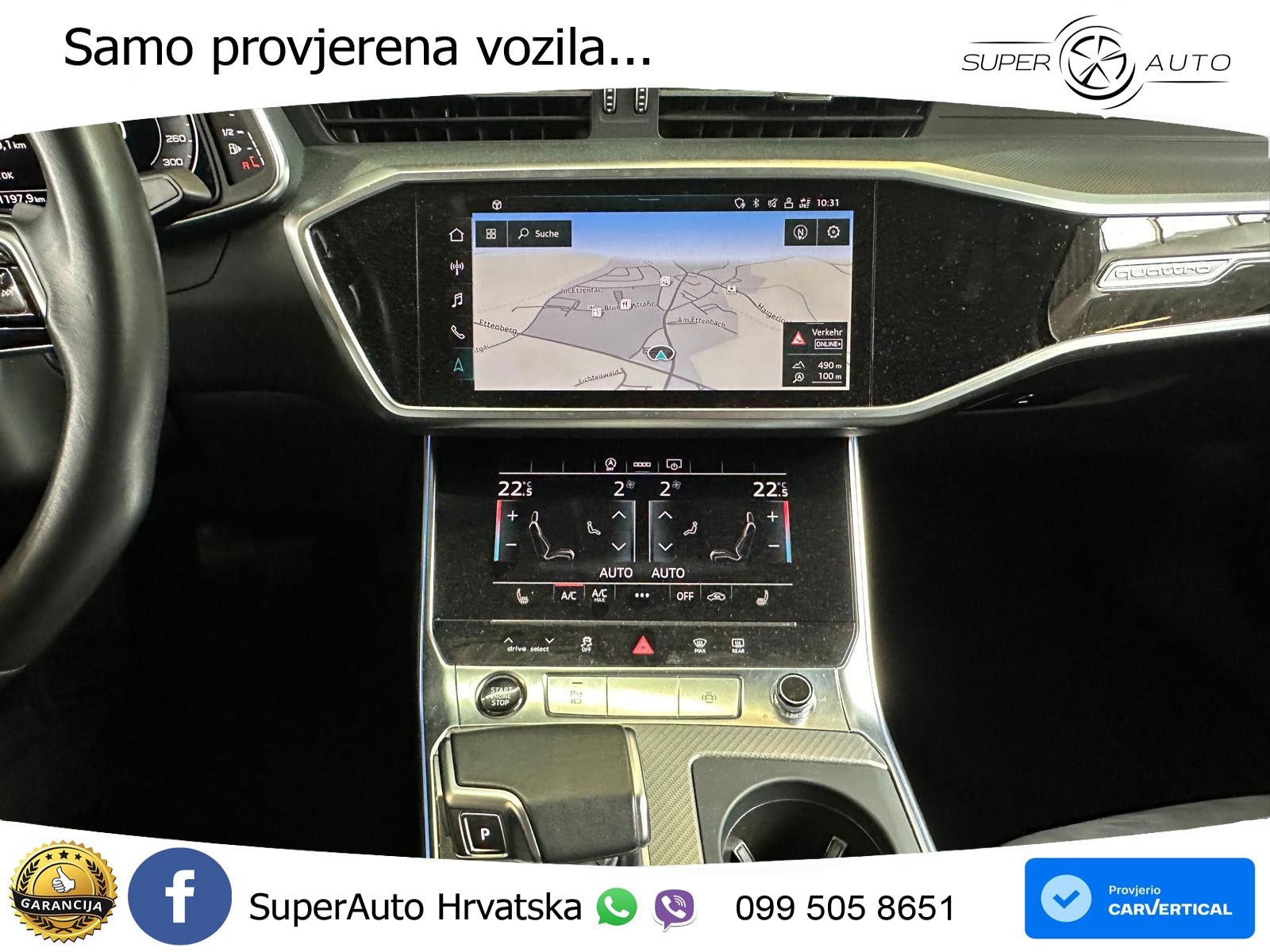 Audi A6 55 TFSI V6 (340 KS) quattro S tronic S line ZRAČNI+ACC+GR SJED+KAM