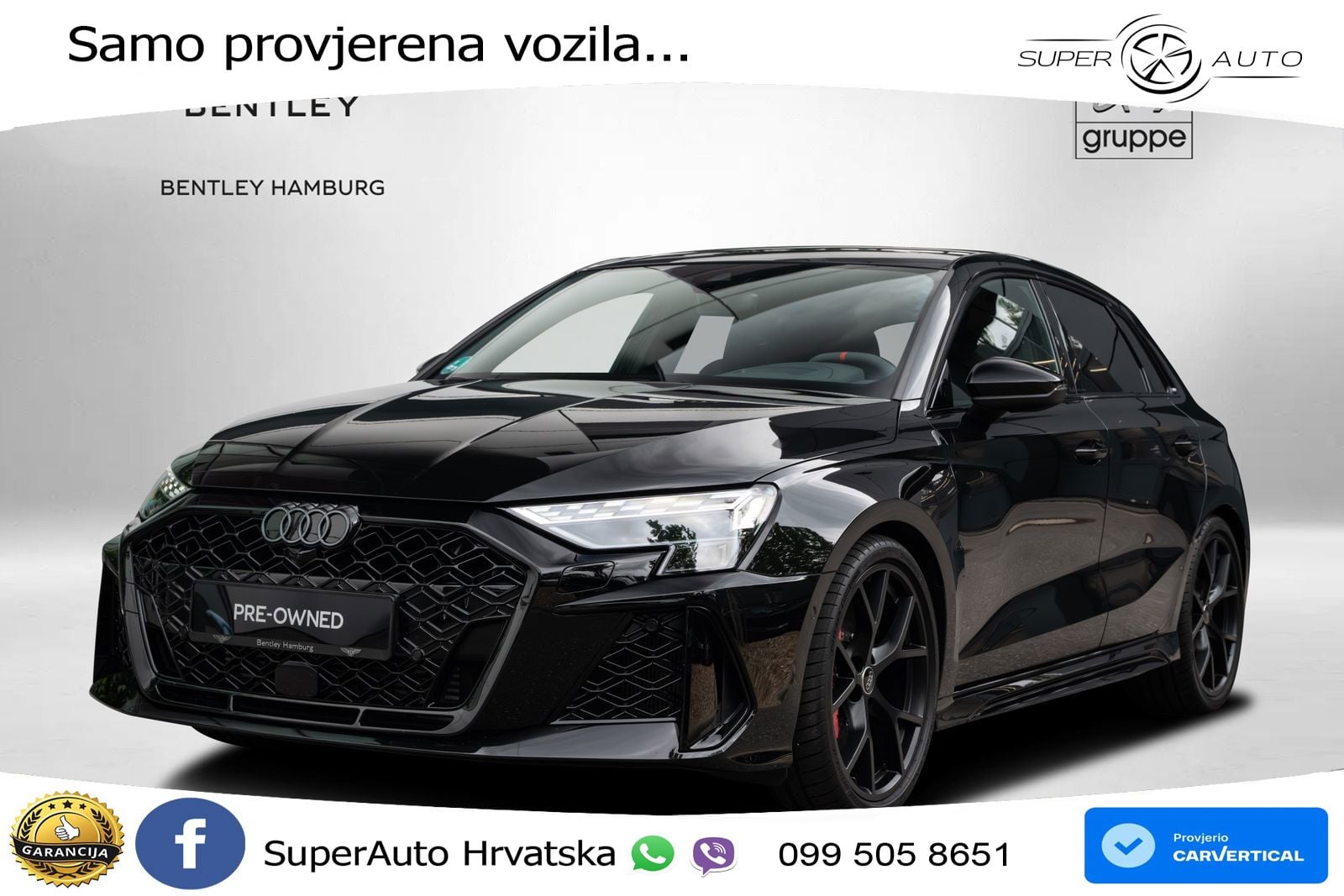 Audi RS3 Sedan 2.5 TFSI (400 KS) quattro S tronic LED+GR SJED+ACC