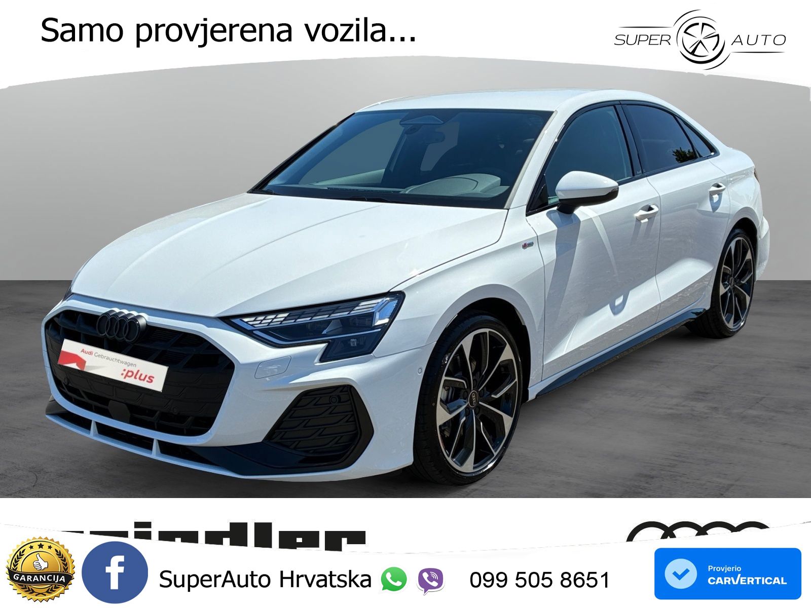 Audi A3 Limuzina 35 TFSI (150 KS) S tronic S line LED+GR SJED+ACC