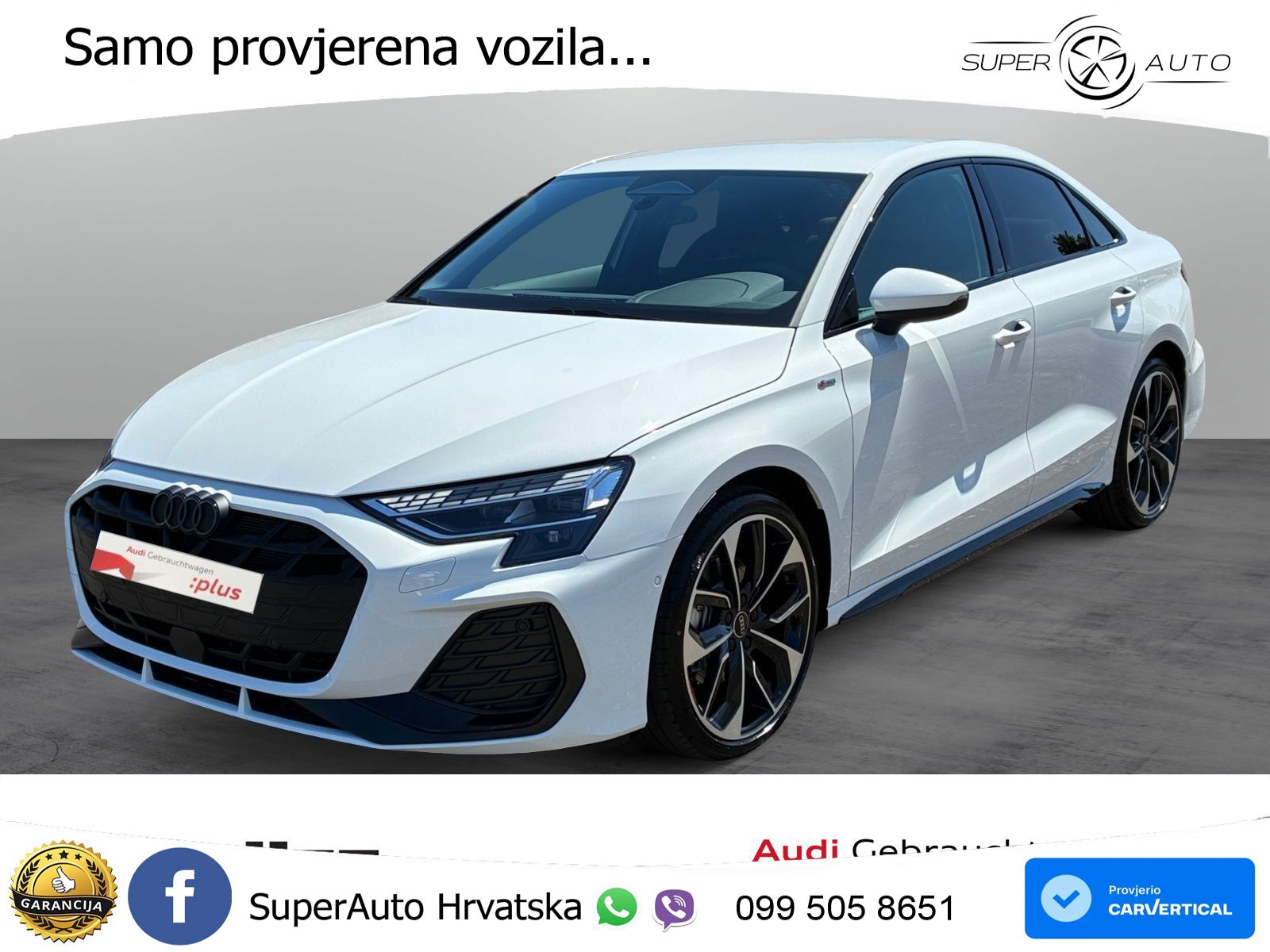 Audi A3 Limuzina 35 TFSI (150 KS) S tronic S line LED+GR SJED+ACC