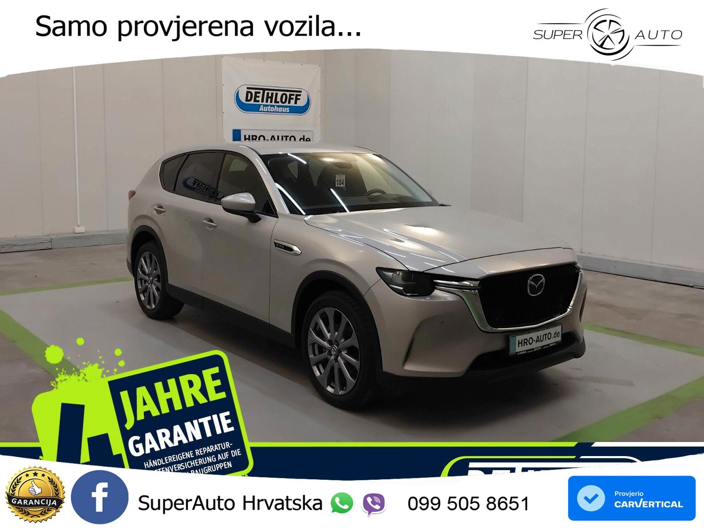 Mazda CX-60 3.3 e-Skyactiv D (200 KS) Automatic LED+GR SJED+ACC