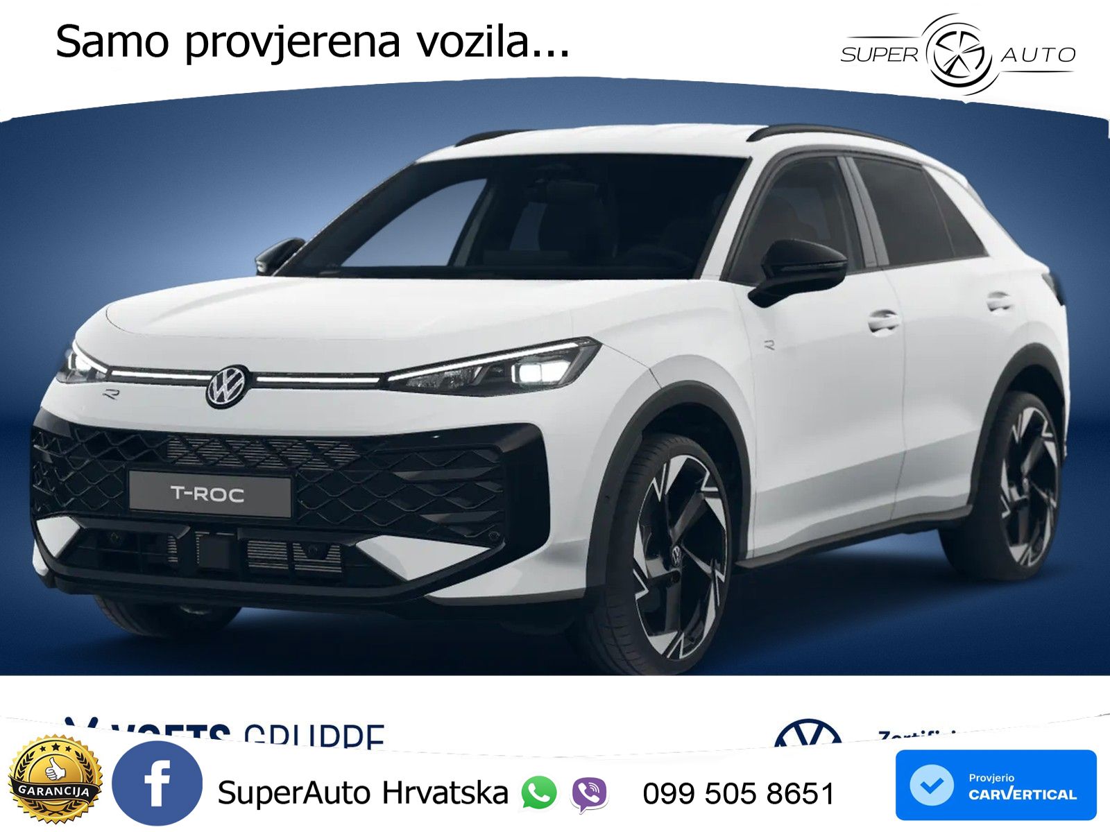 Volkswagen T-Roc 1.5 eTSI (150 KS)  DSG R-Line MATRIX+GR SJED+KAM