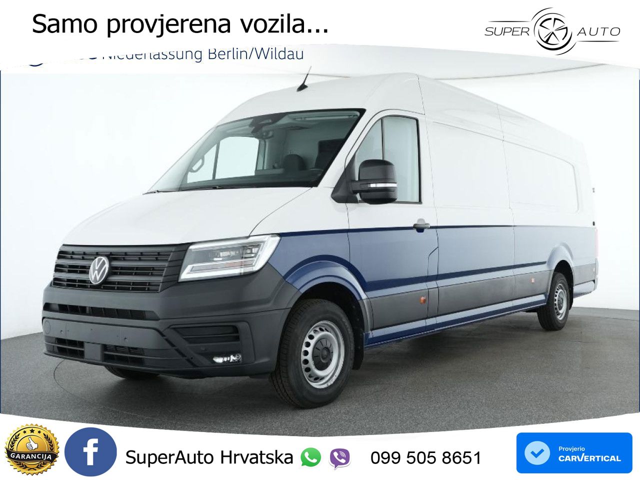 Volkswagen Crafter Kasten Lang LED Vorber.AHK Climatronic 177 KS