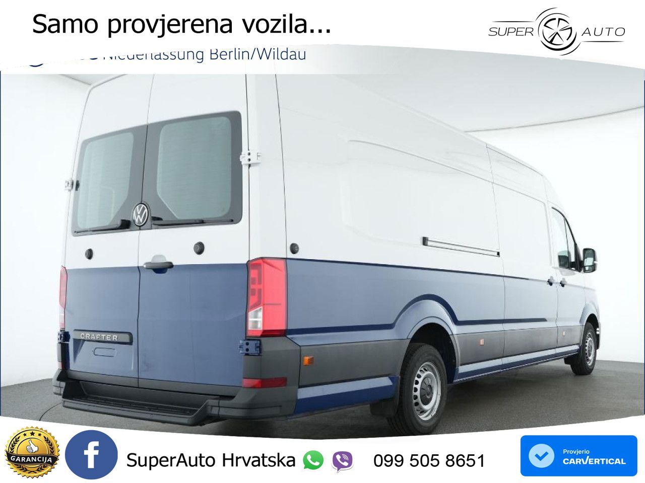 Volkswagen Crafter Kasten Lang LED Vorber.AHK Climatronic 177 KS