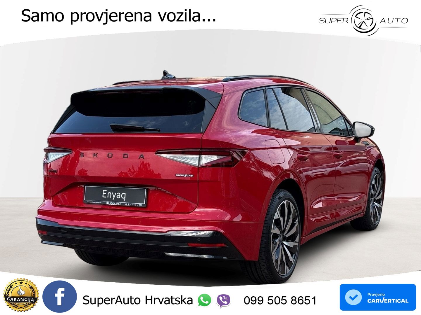 Škoda Enyaq 85x 82 kWh (286 KS) AWD SportLine