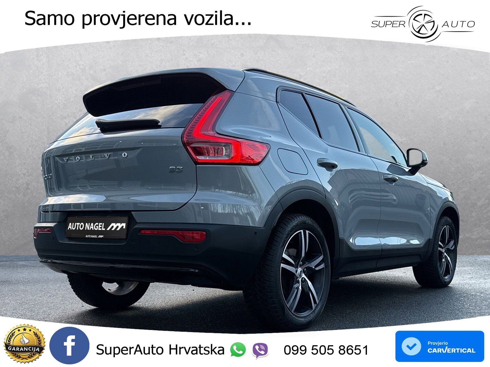 Volvo XC40 2.0 B3 163 KS Automatic ACC+GR SJED+360+PANO