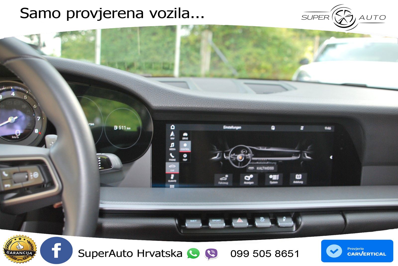 Porsche 911 Carrera 3.0 (385 KS) PDK ZRAČNI+ACC+GR SJED+KAM