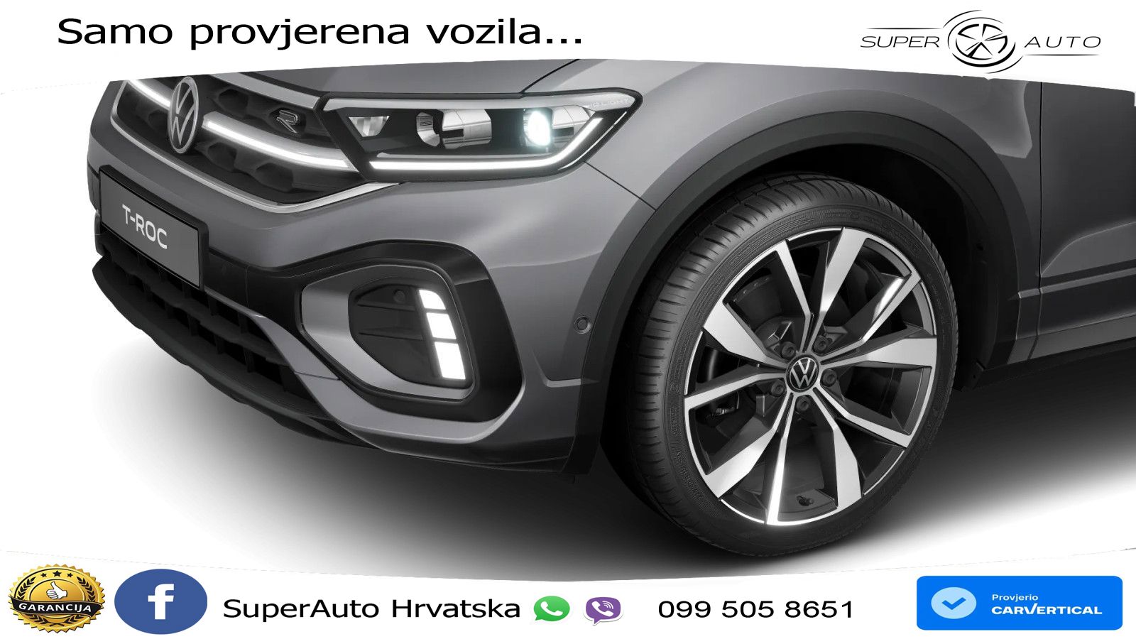 Volkswagen T-Roc 2.0 TSI (190 KS) 4M DSG LED+GR SJED+ACC