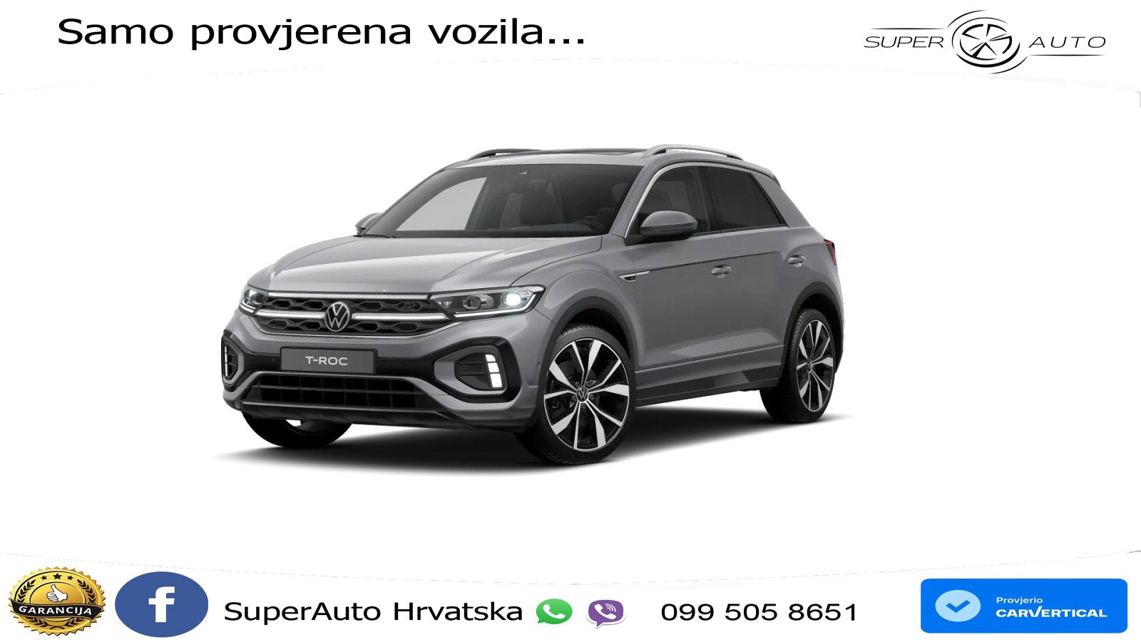 Volkswagen T-Roc 2.0 TSI (190 KS) 4M DSG LED+GR SJED+ACC
